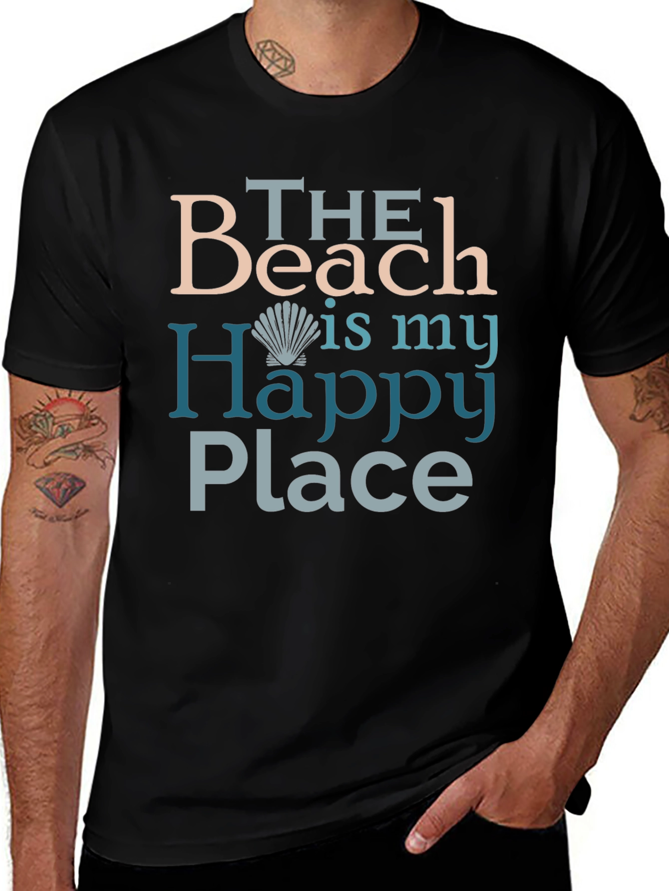 Beach Is My Happy Place Graphic T-Shirt