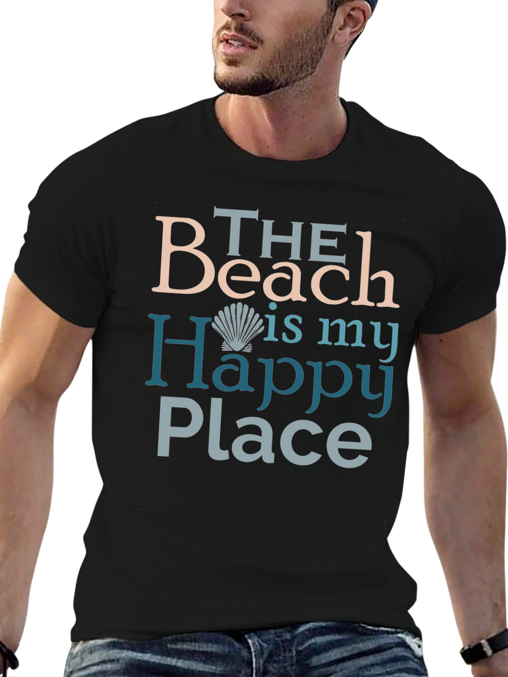 Beach Is My Happy Place Graphic T-Shirt