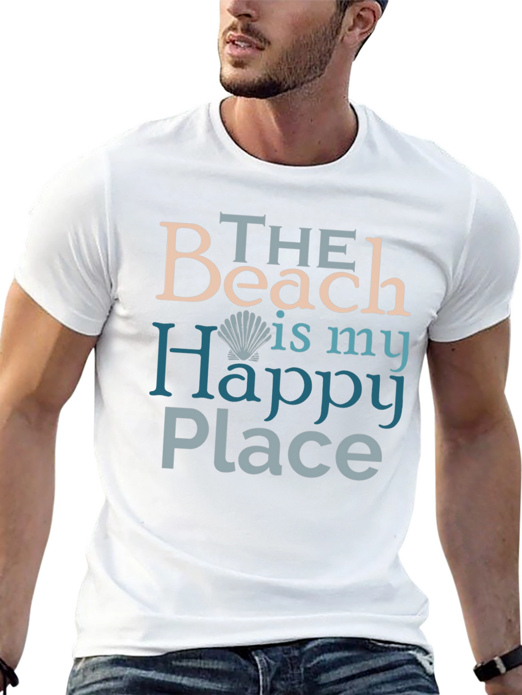 Beach Is My Happy Place Graphic T-Shirt
