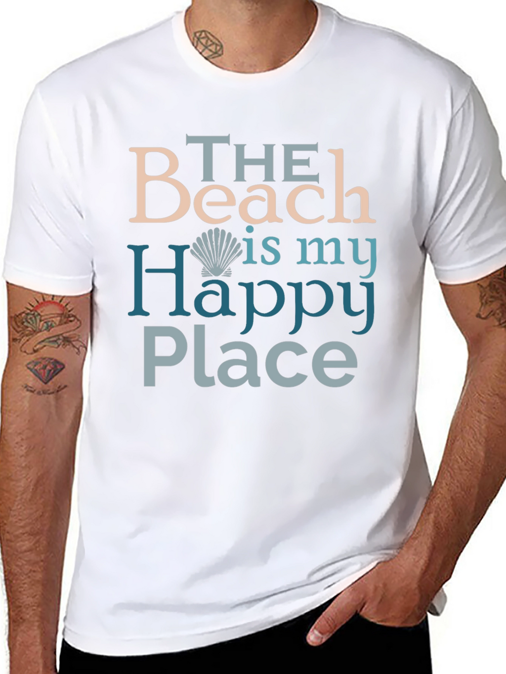 Beach Is My Happy Place Graphic T-Shirt