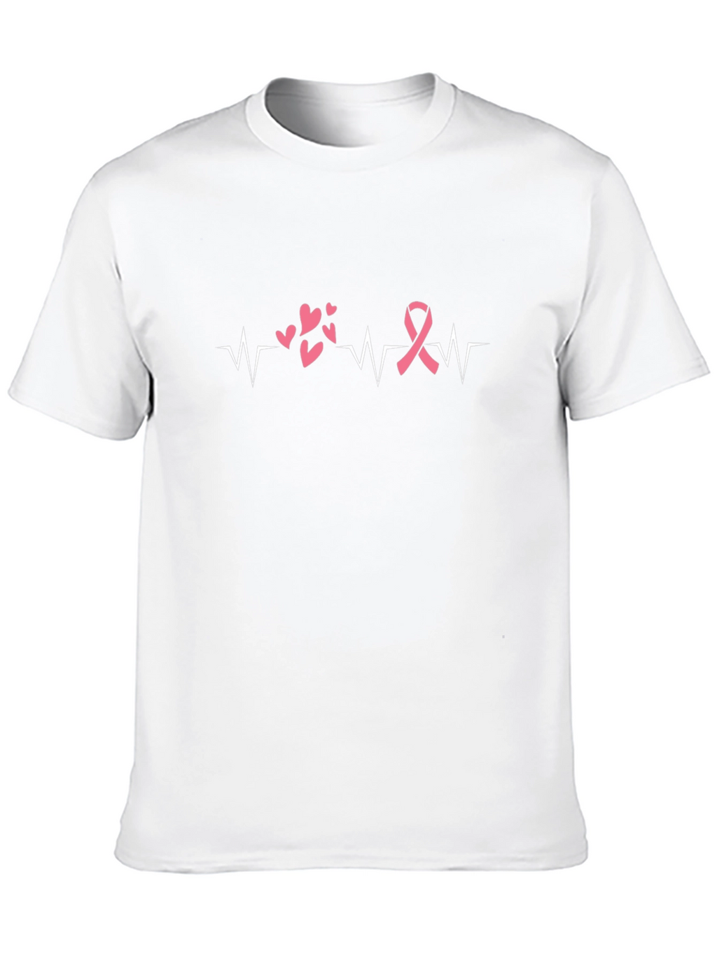 Heartbeat Breast Cancer Awareness T-Shirt