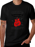 Boxing Therapy Graphic Tee - Black