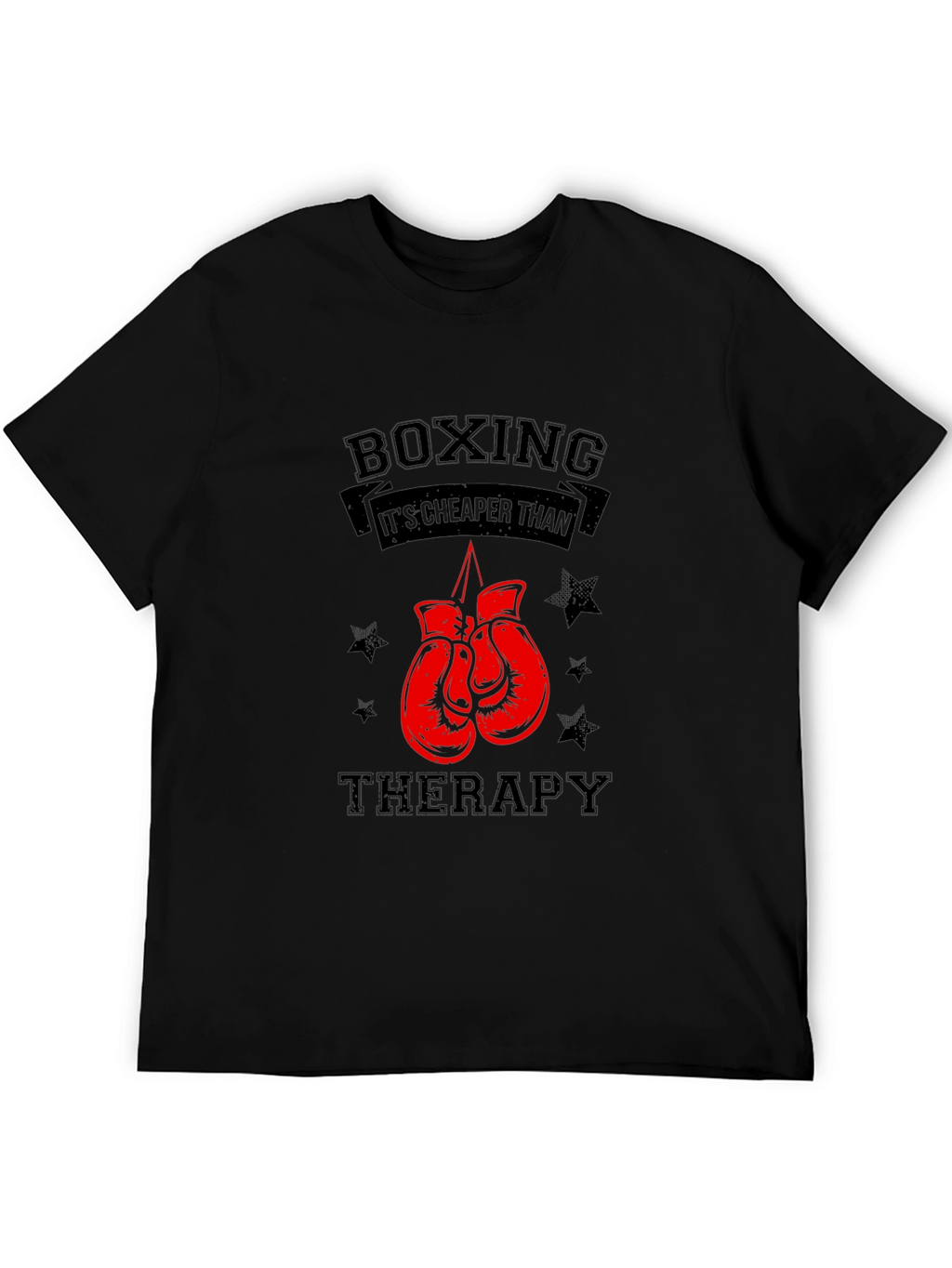 Boxing Therapy Graphic Tee - Black