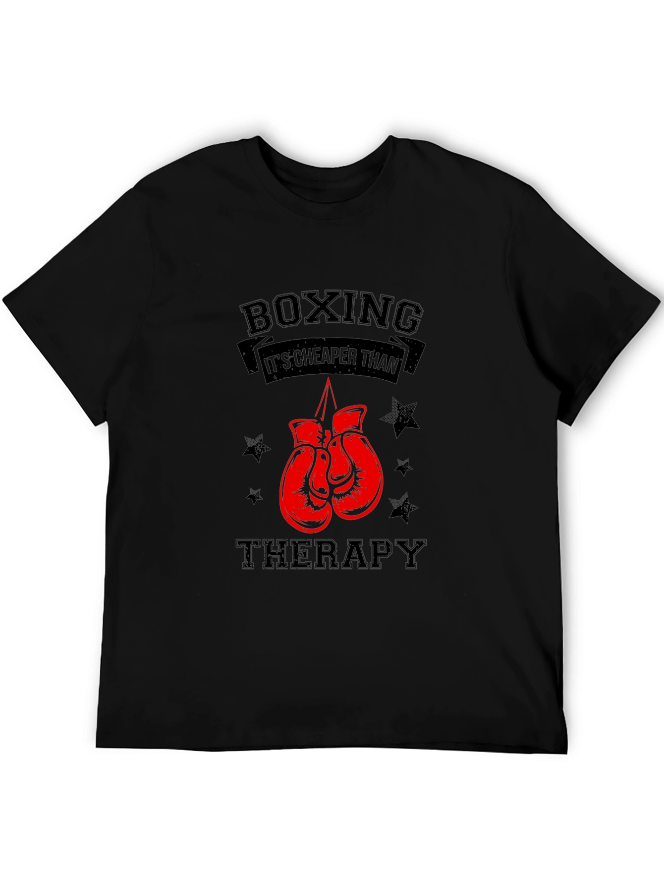 Boxing Therapy Graphic Tee - Black