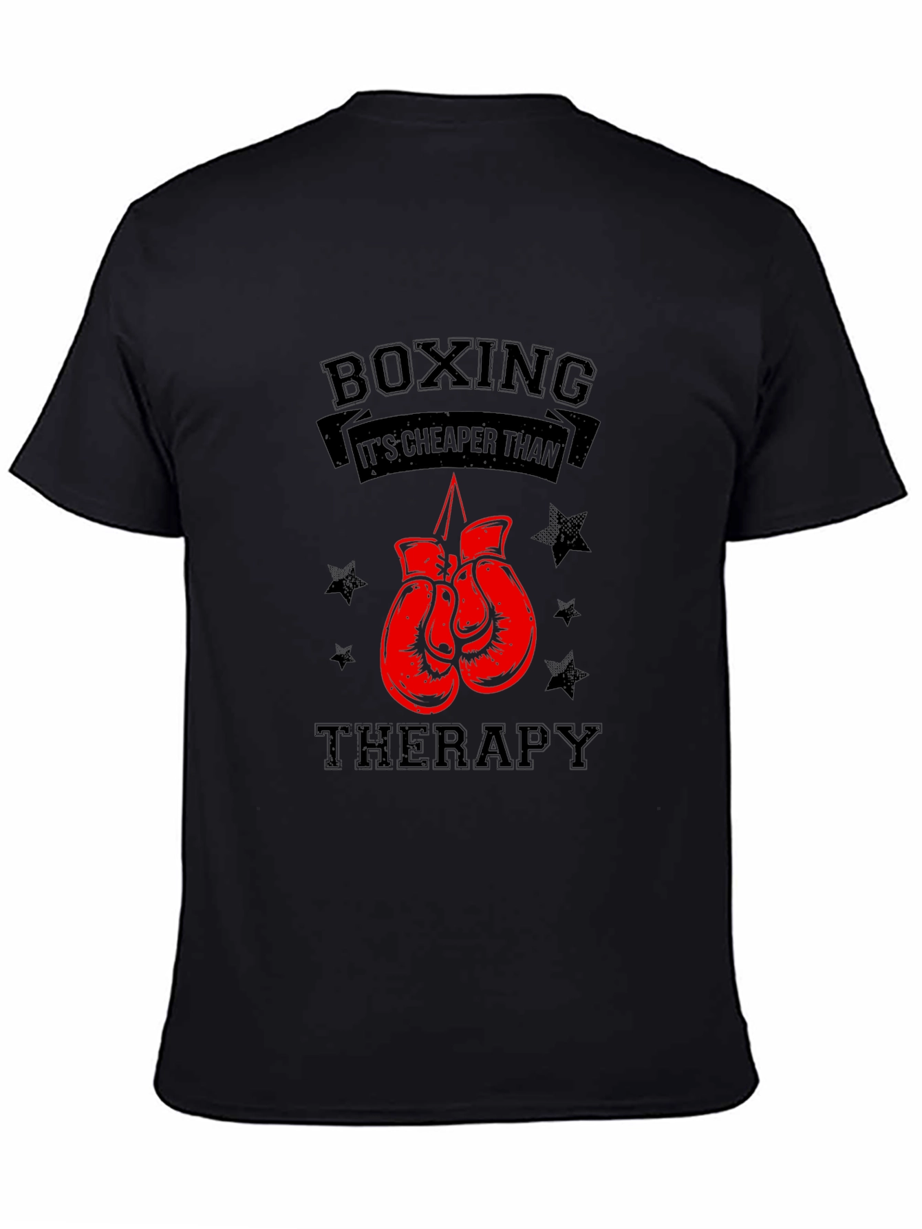 Boxing Therapy Graphic Tee - Black