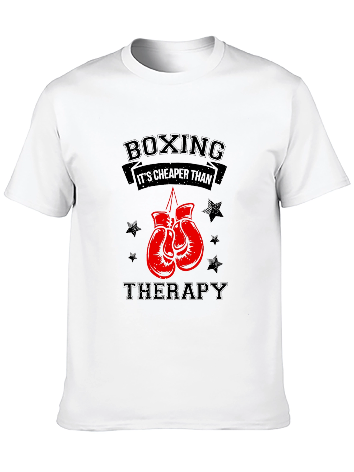 Boxing Therapy Graphic Tee - Black