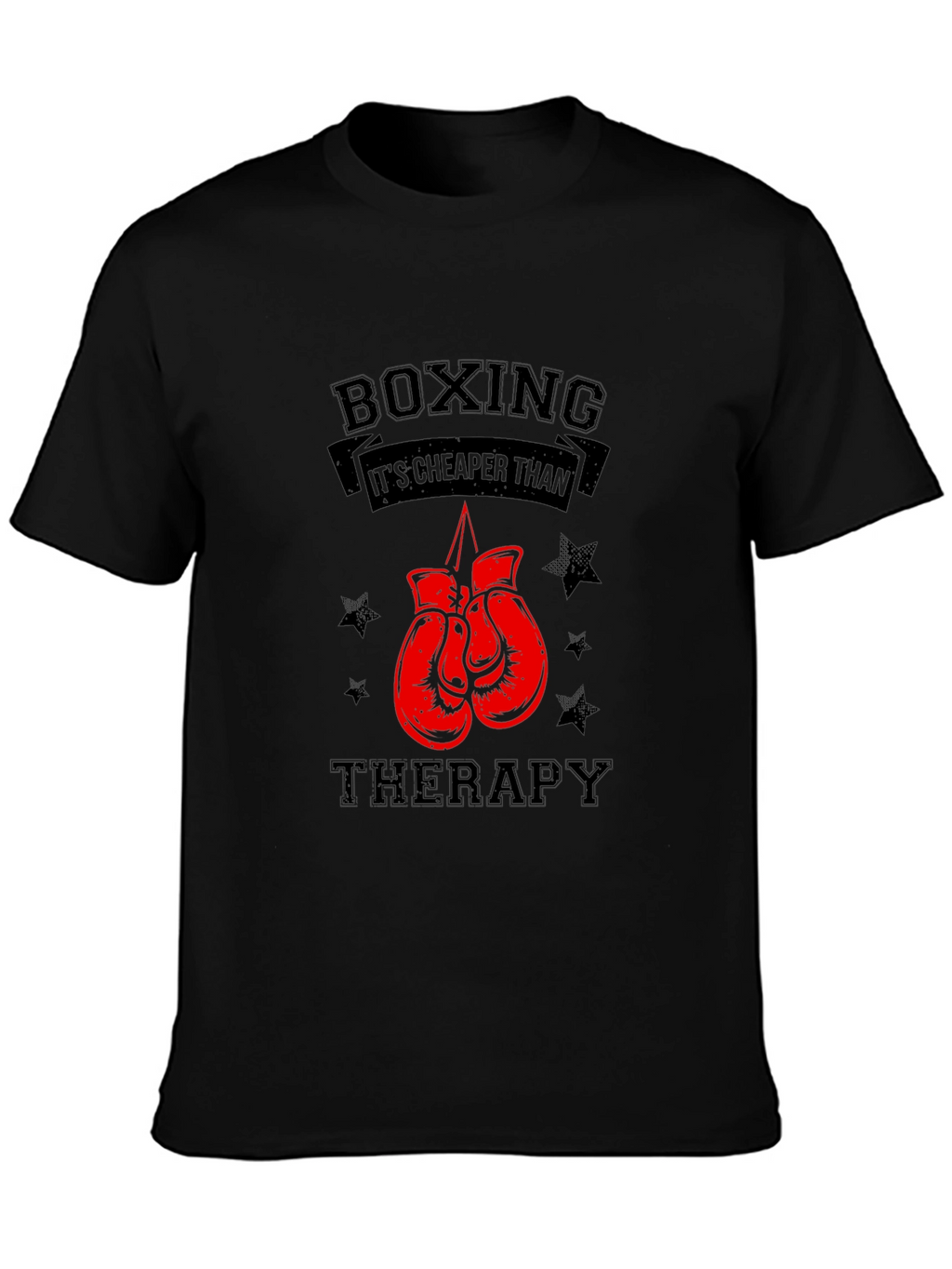 Boxing Therapy Graphic Tee - Black