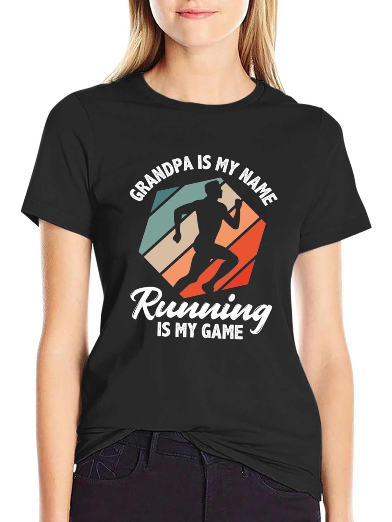 Grandpa Running T-Shirt - Sporty Grandpa Gift
