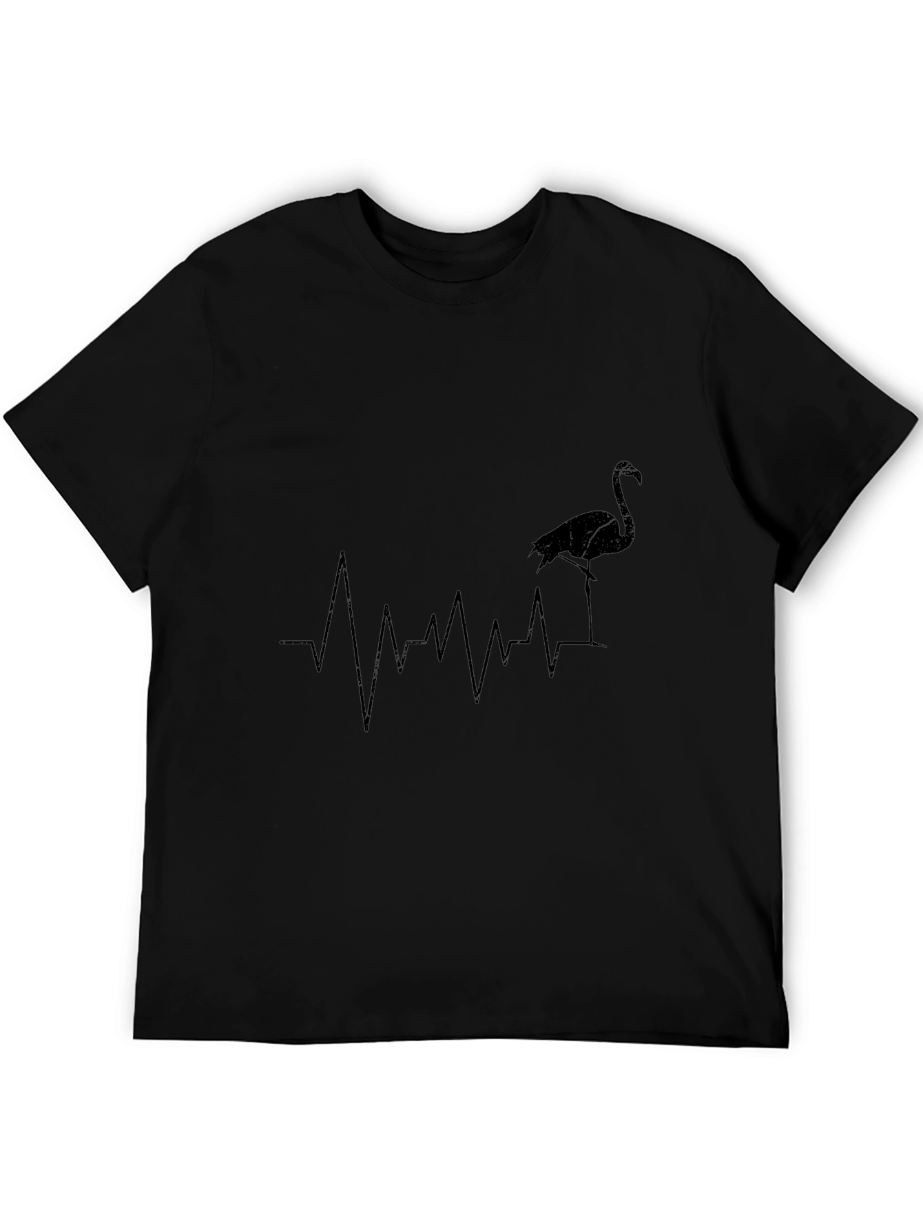 Flamingo Heartbeat T-Shirt - Stylish Graphic Tee