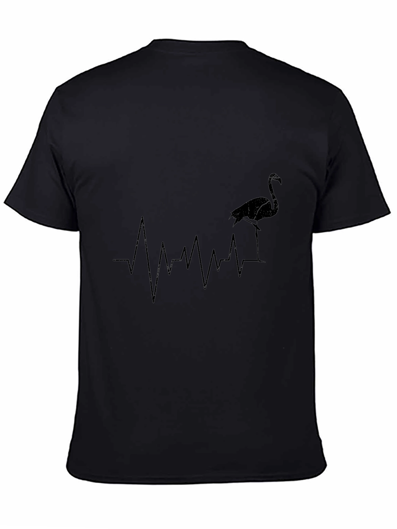 Flamingo Heartbeat T-Shirt - Stylish Graphic Tee
