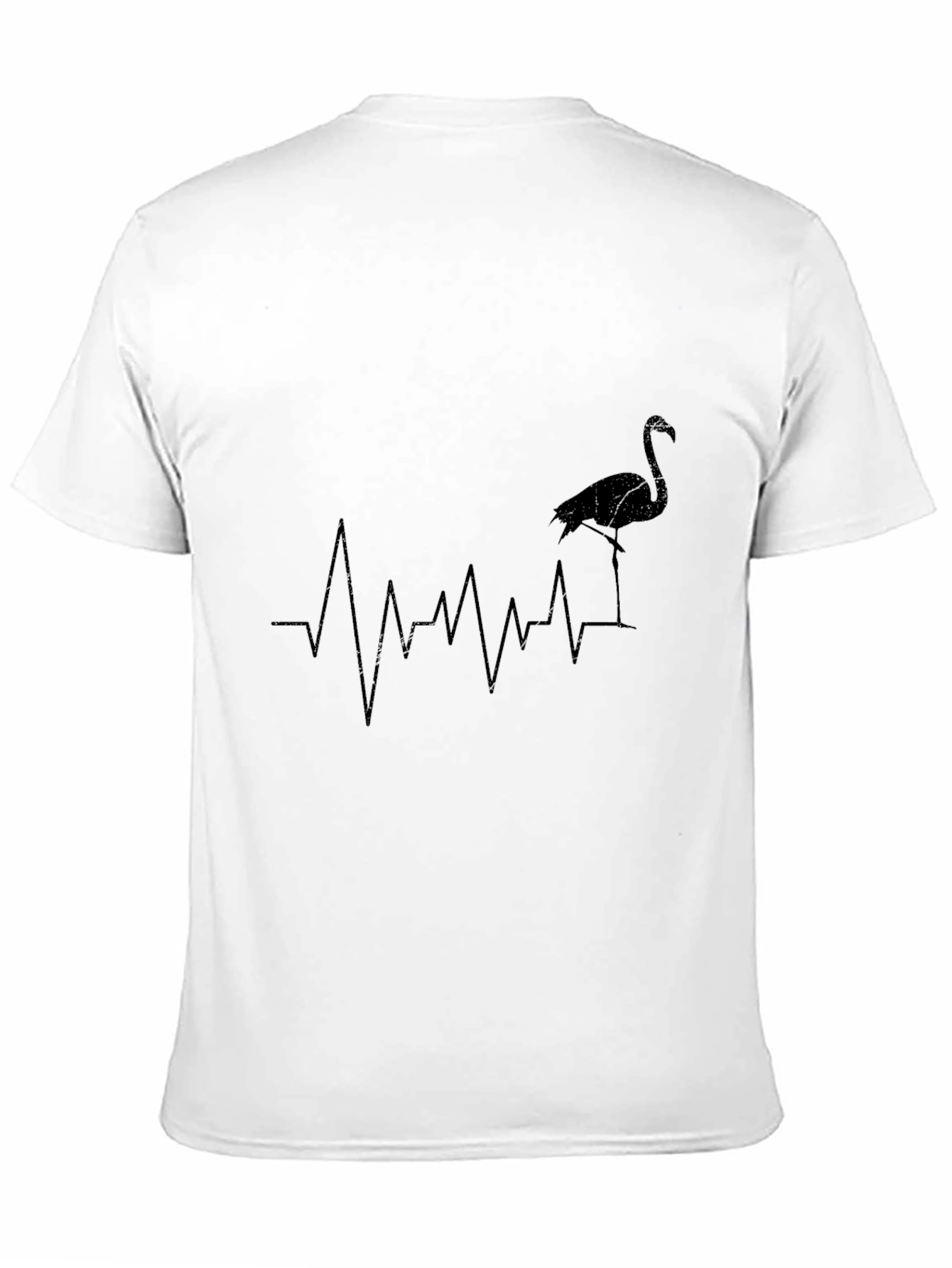 Flamingo Heartbeat T-Shirt - Stylish Graphic Tee