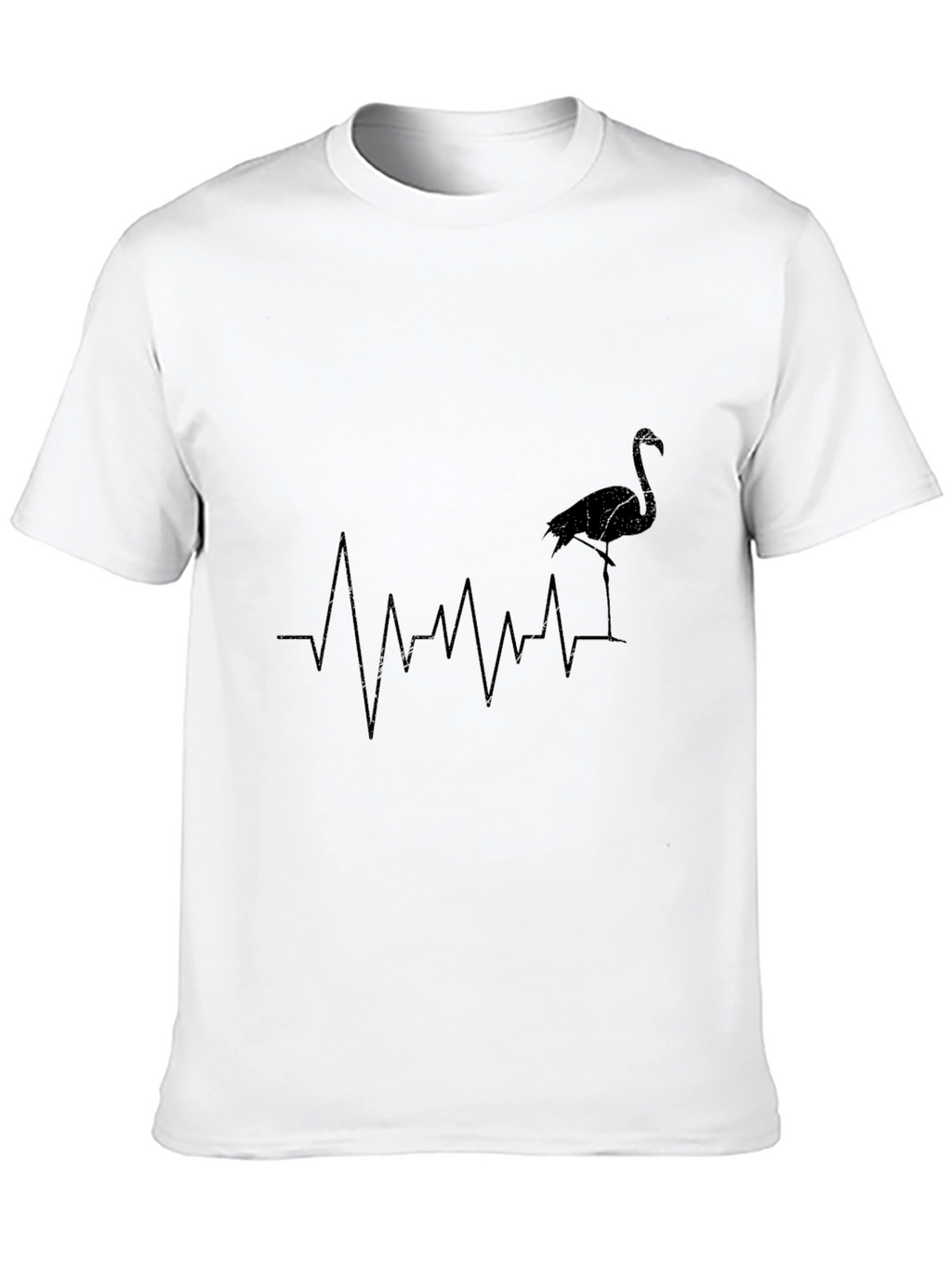 Flamingo Heartbeat T-Shirt - Stylish Graphic Tee
