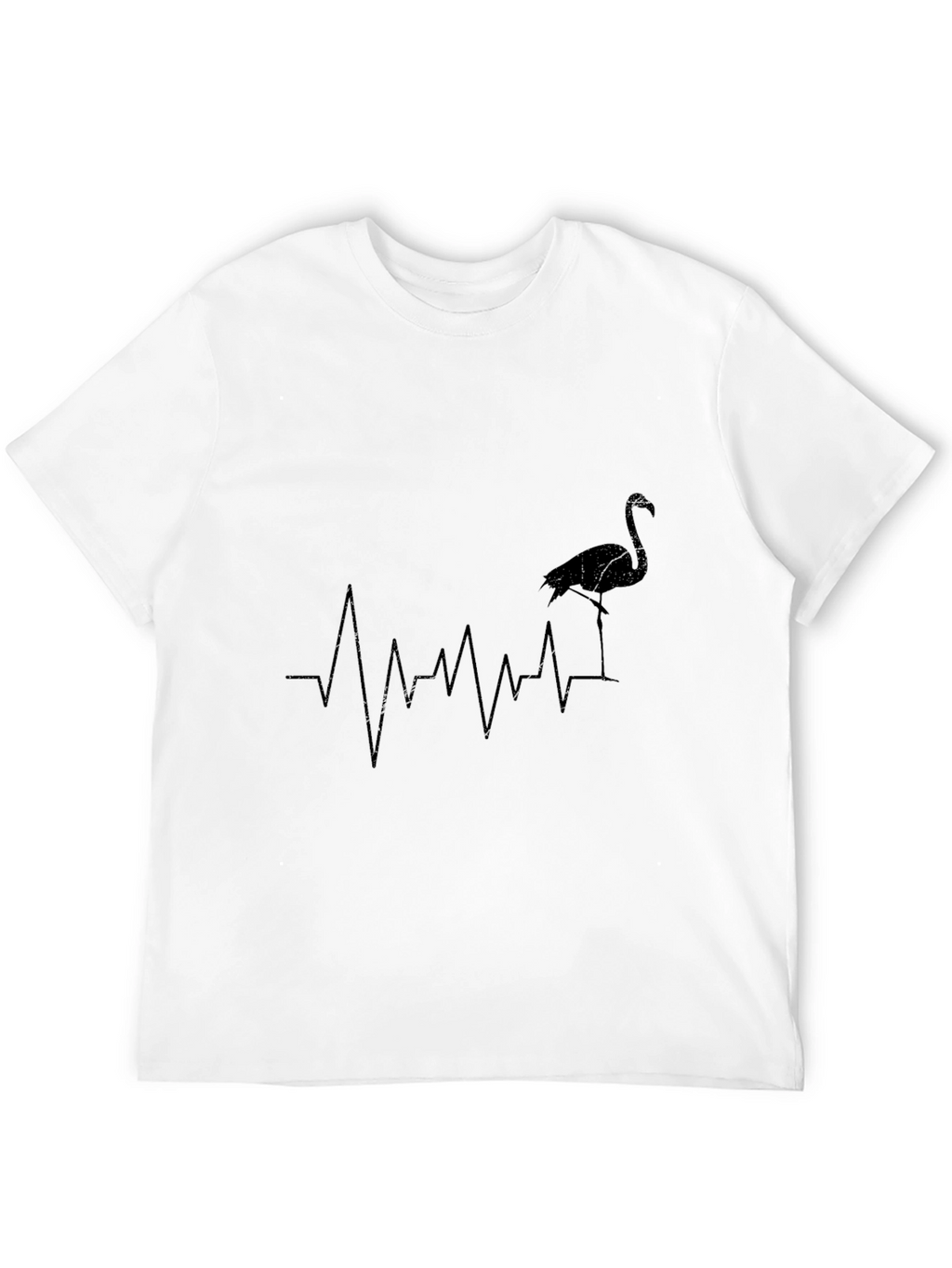 Flamingo Heartbeat T-Shirt - Stylish Graphic Tee