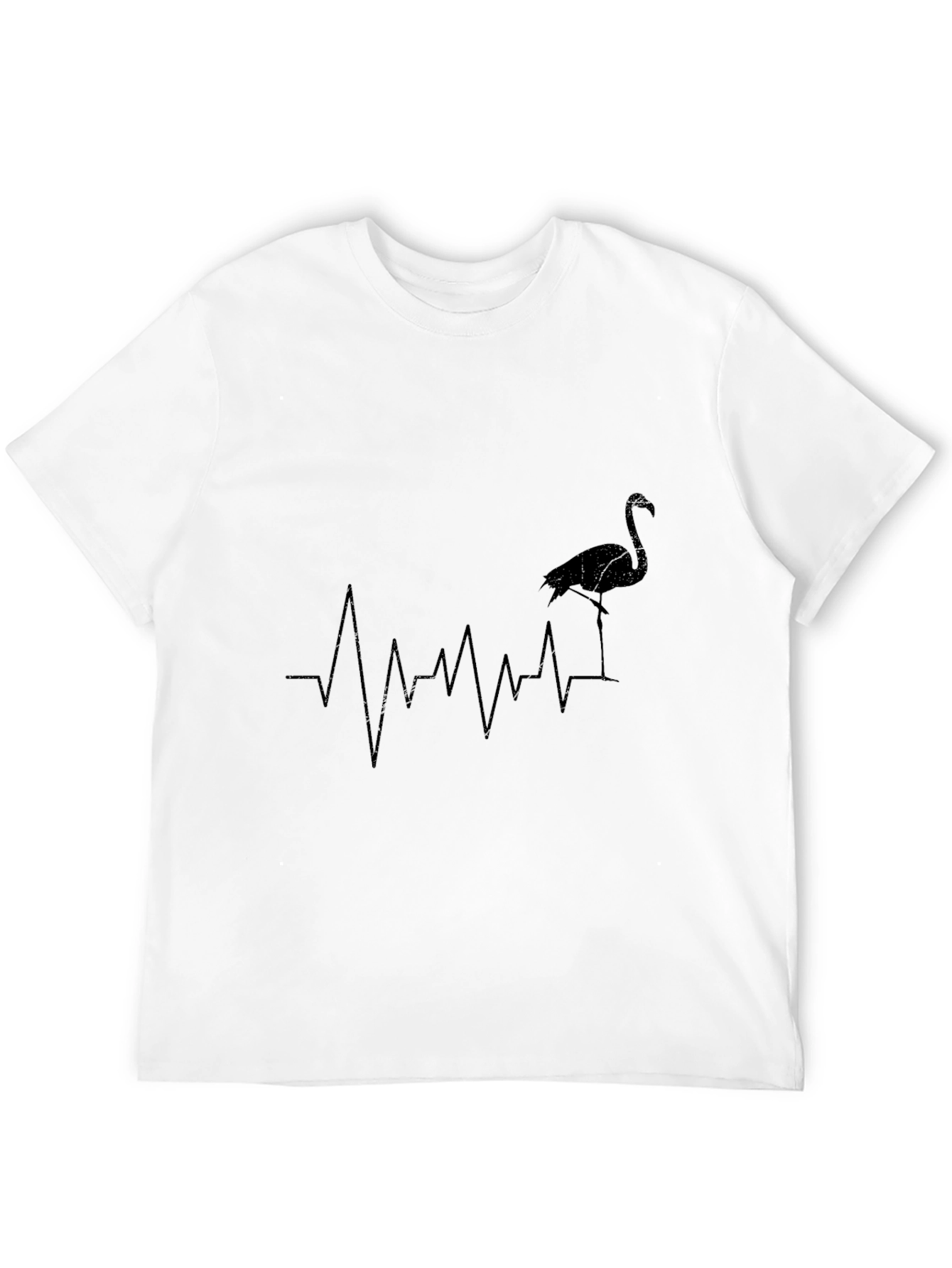 Flamingo Heartbeat T-Shirt - Stylish Graphic Tee
