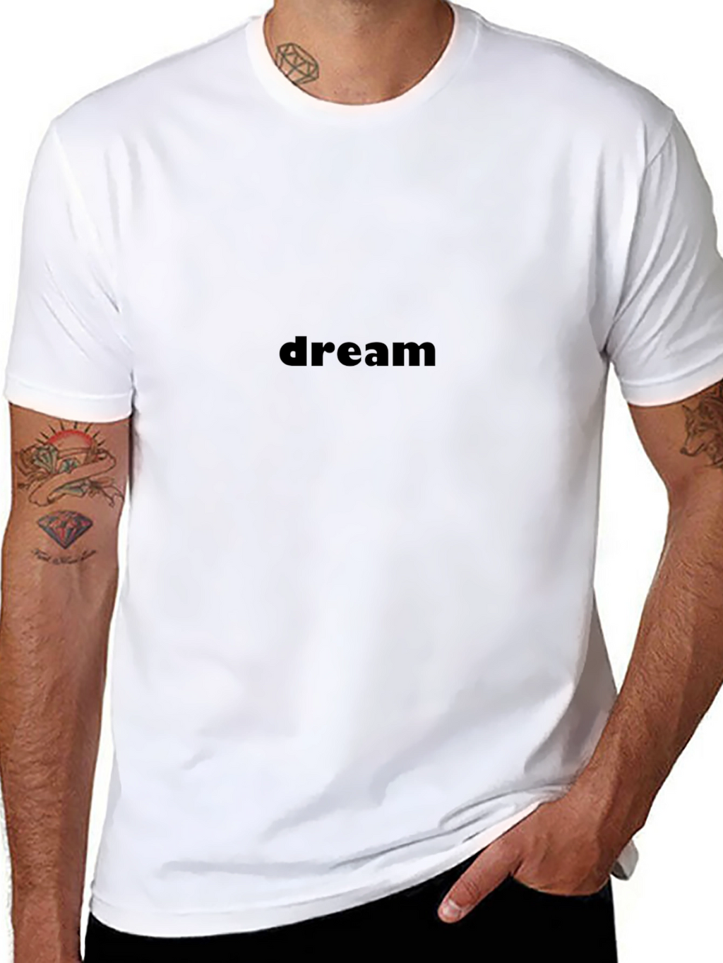 Dream Text Black T-Shirt