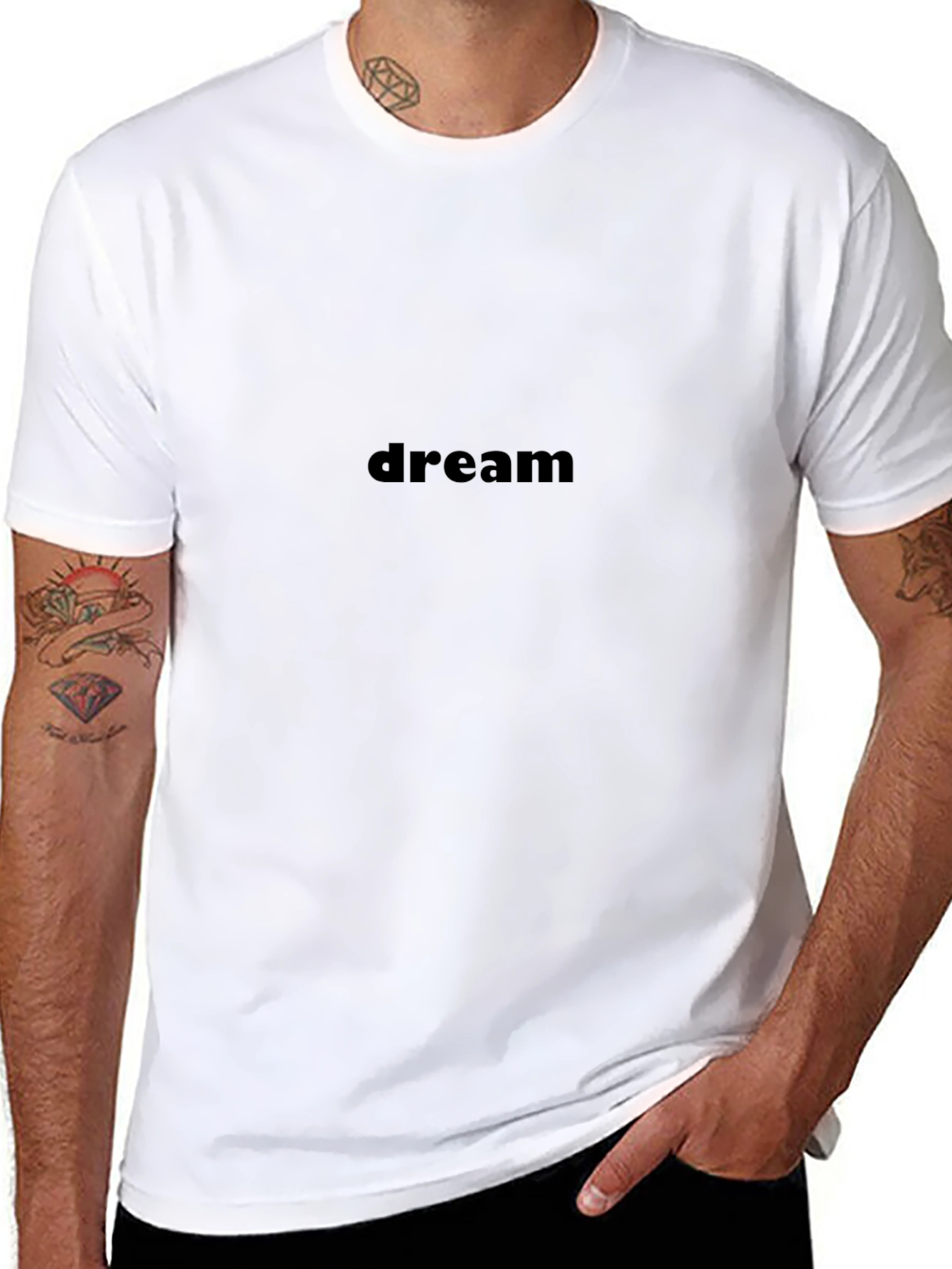 Dream Text Black T-Shirt