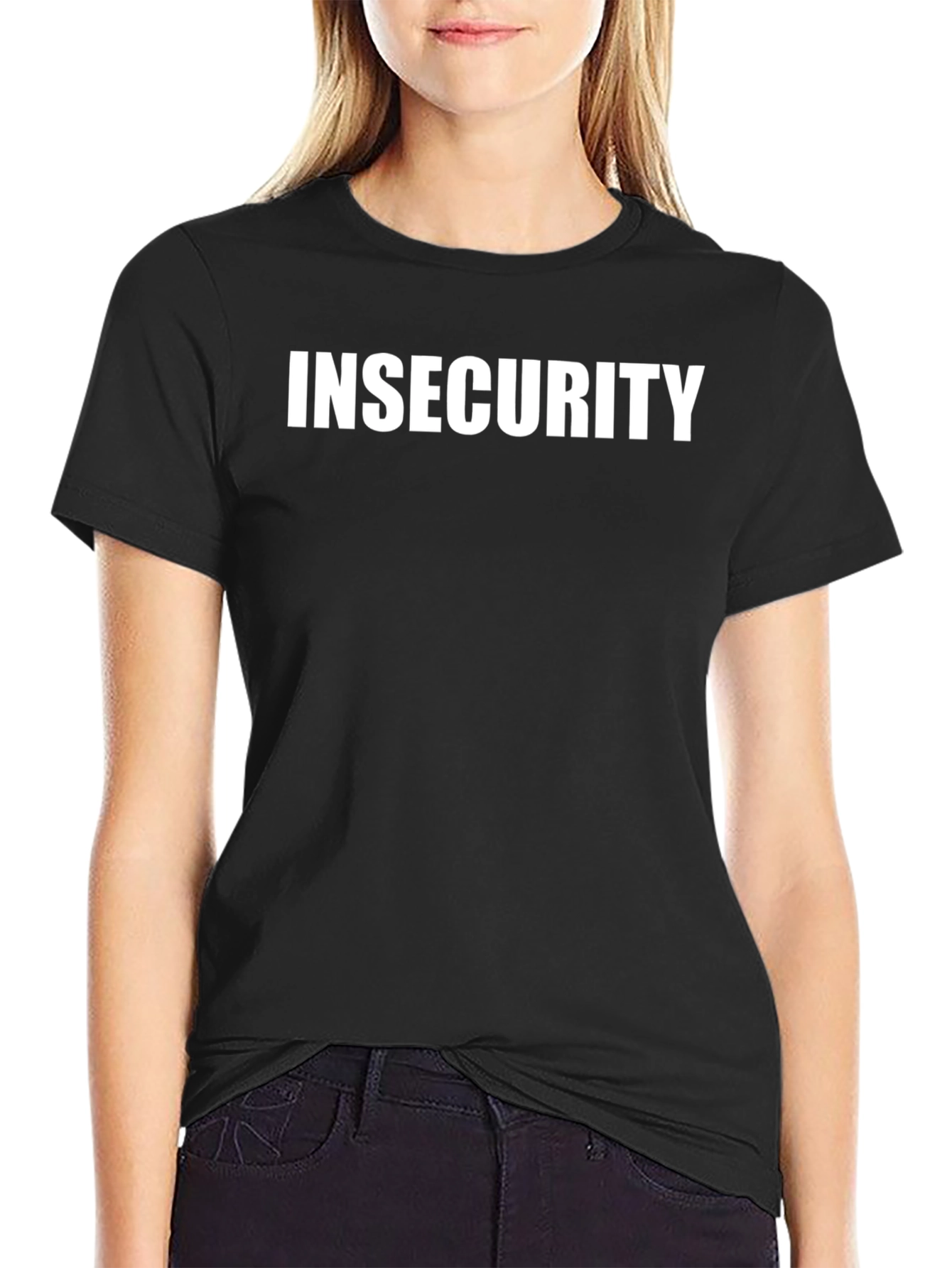 Insecurity Black T-Shirt - Bold Statement Tee