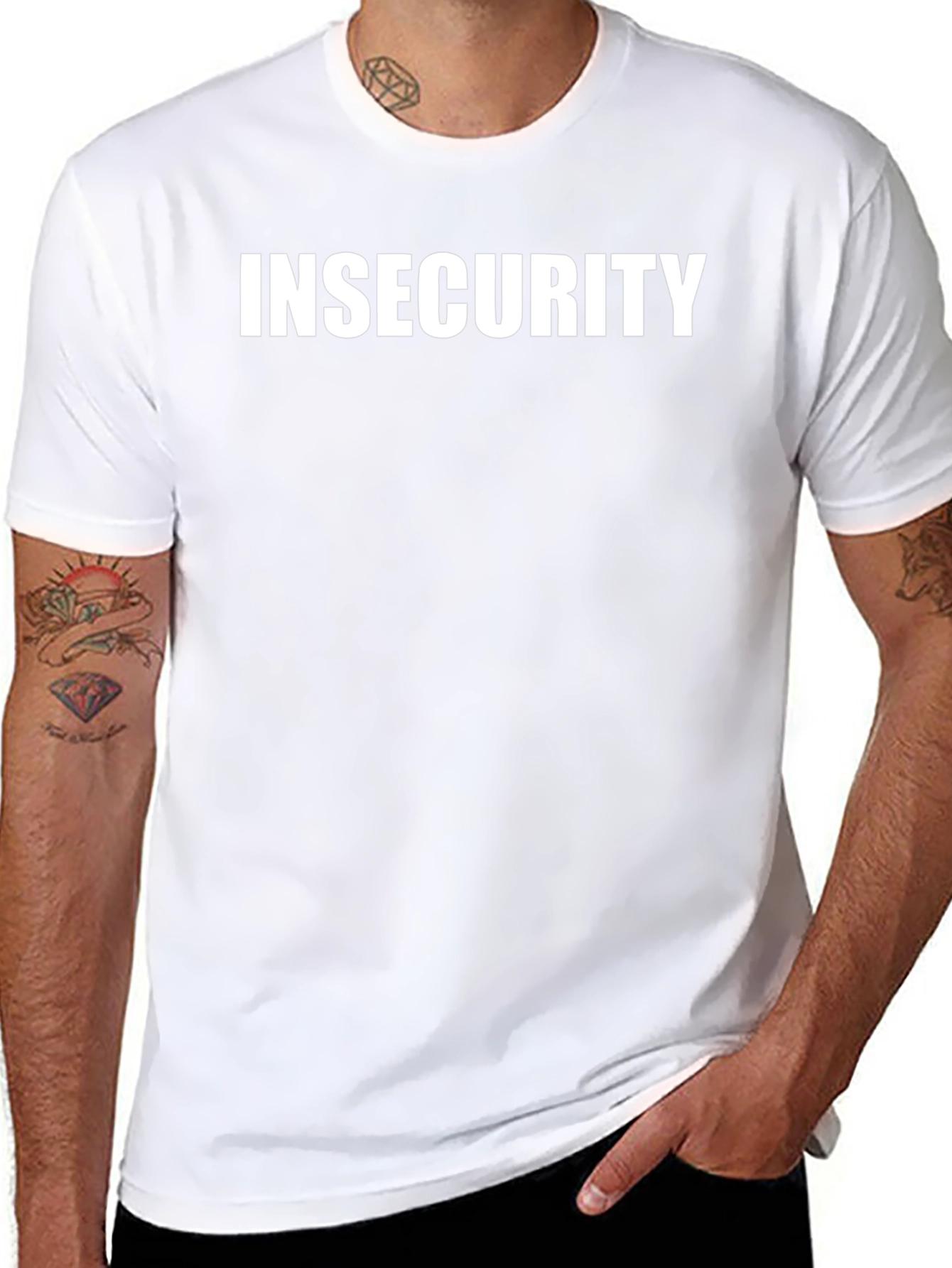 Insecurity Black T-Shirt - Bold Statement Tee