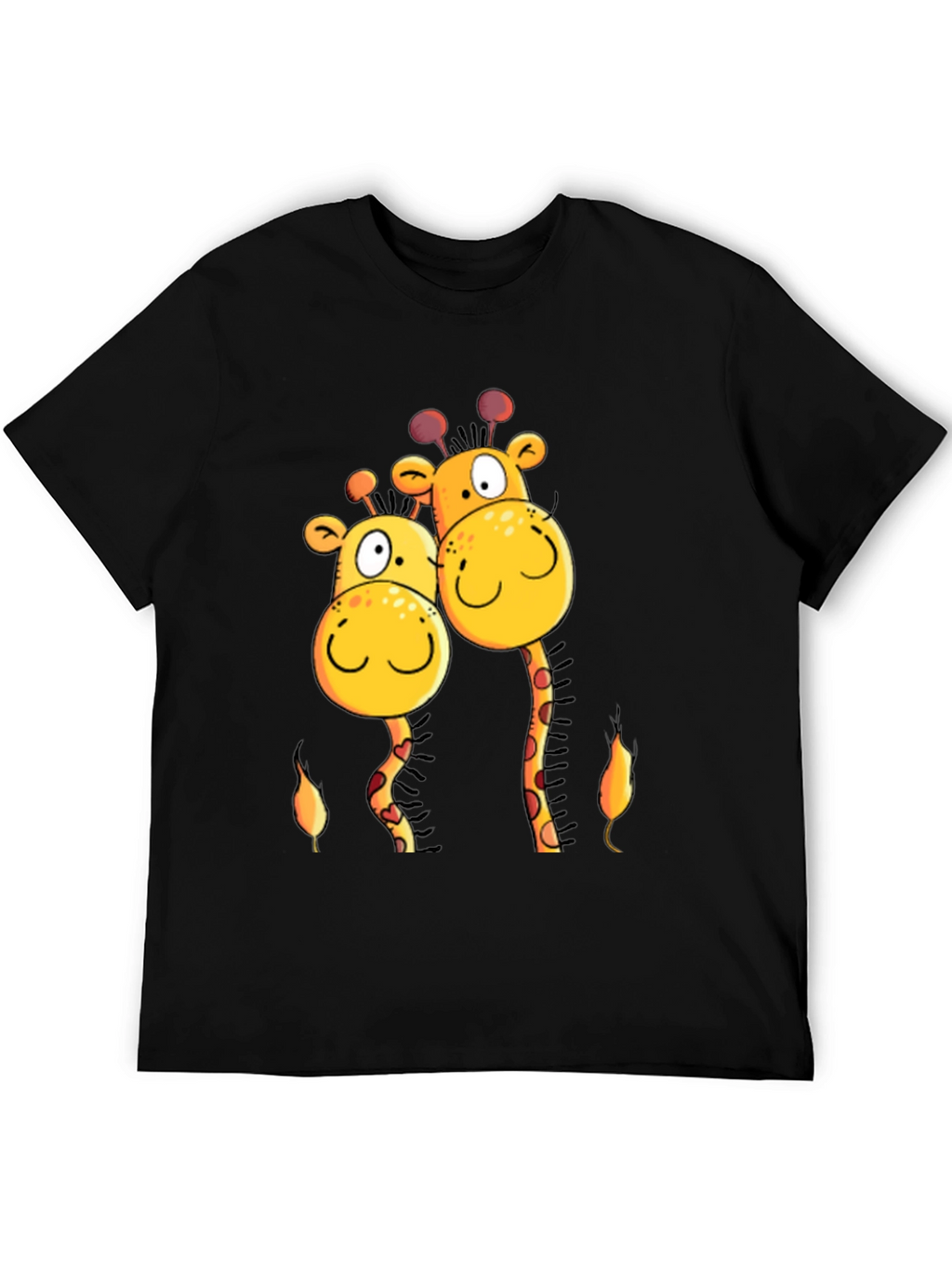 Giraffe Love T-Shirt -  Cartoon Animal Tee