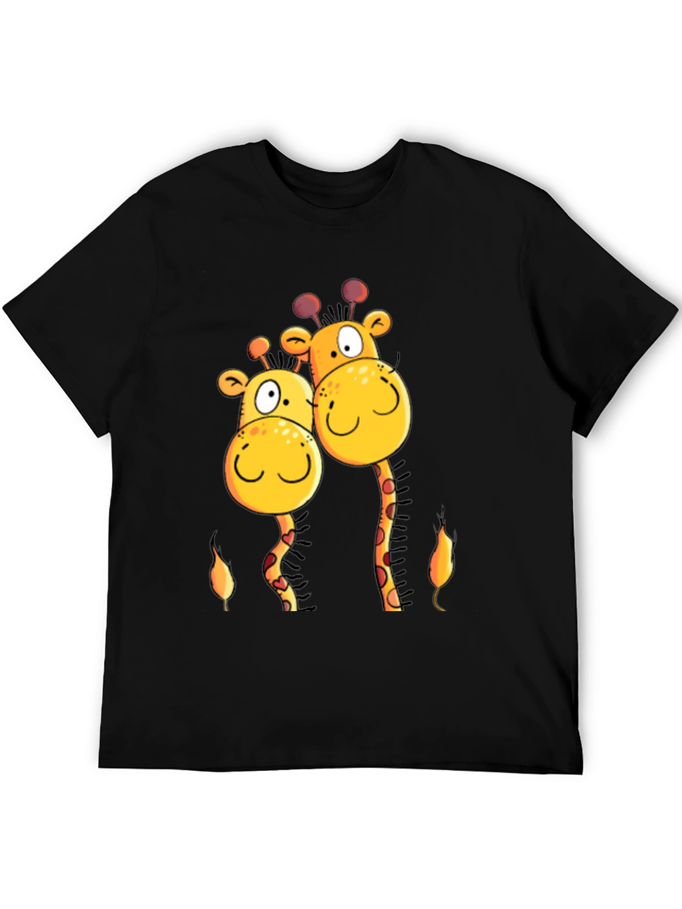 Giraffe Love T-Shirt -  Cartoon Animal Tee