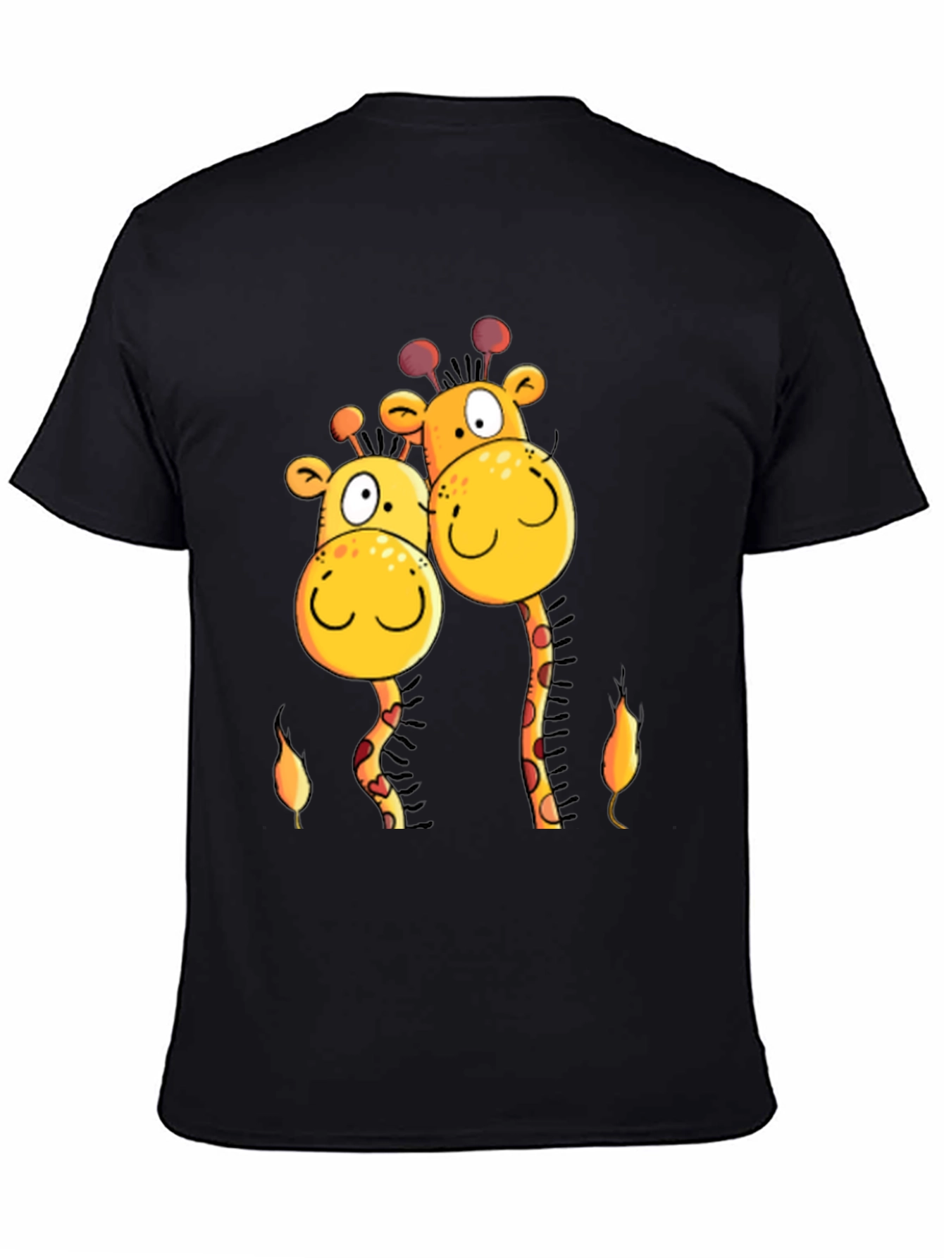 Giraffe Love T-Shirt -  Cartoon Animal Tee