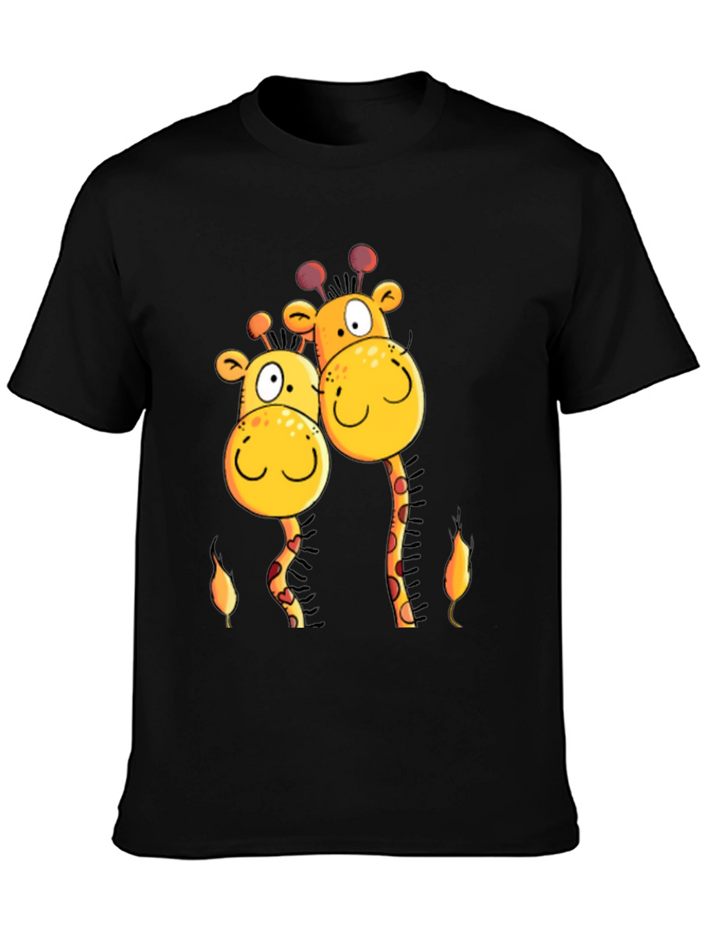 Giraffe Love T-Shirt -  Cartoon Animal Tee