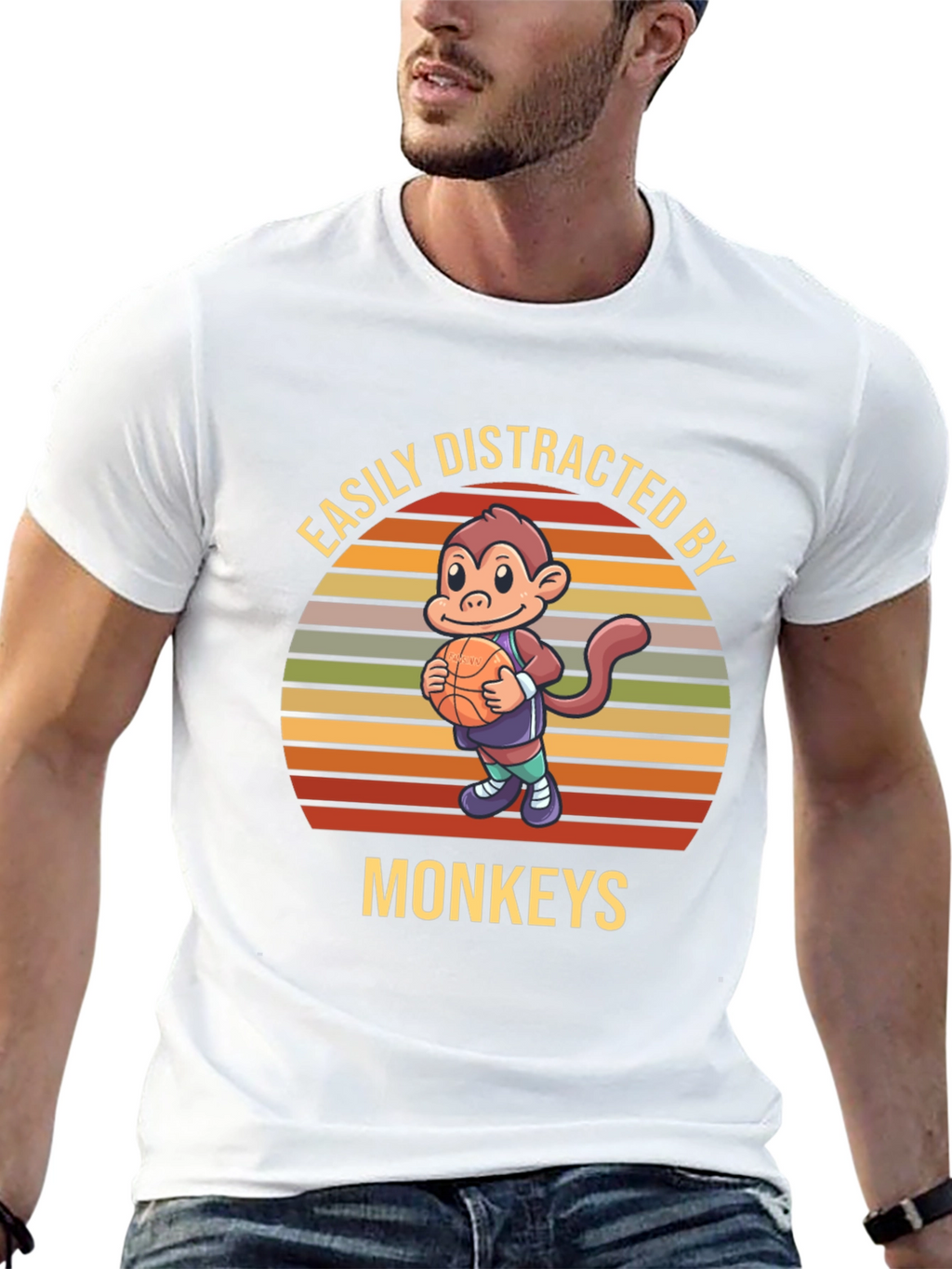 Easily Distracted By Monkeys T-Shirt