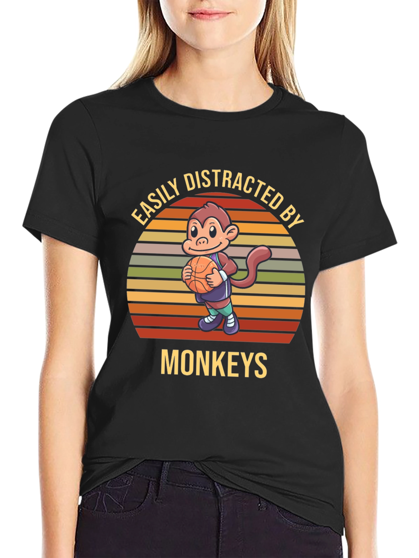 Easily Distracted By Monkeys T-Shirt
