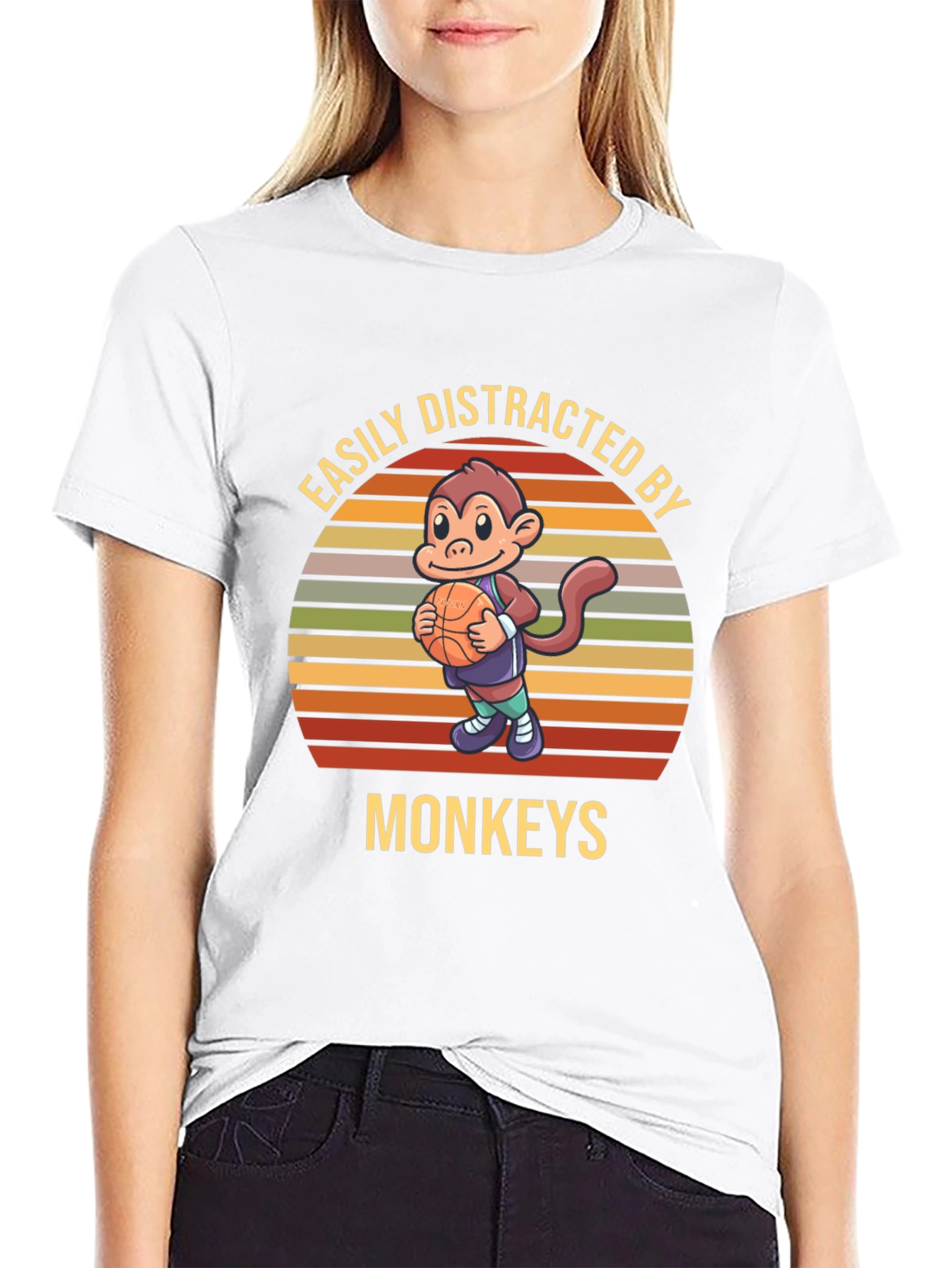 Easily Distracted By Monkeys T-Shirt