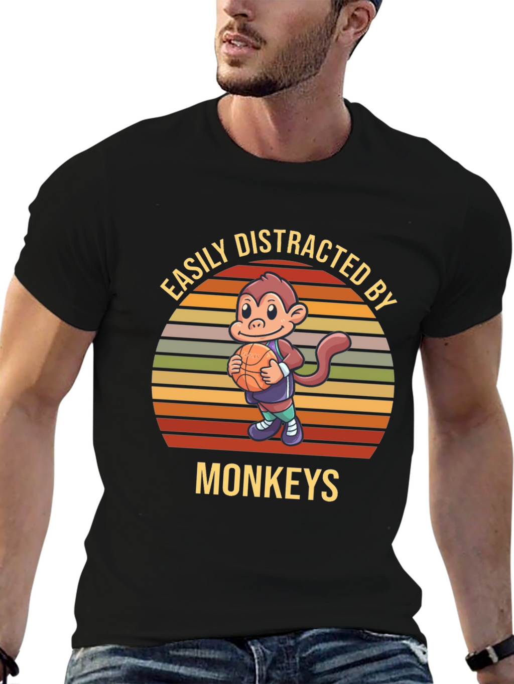 Easily Distracted By Monkeys T-Shirt