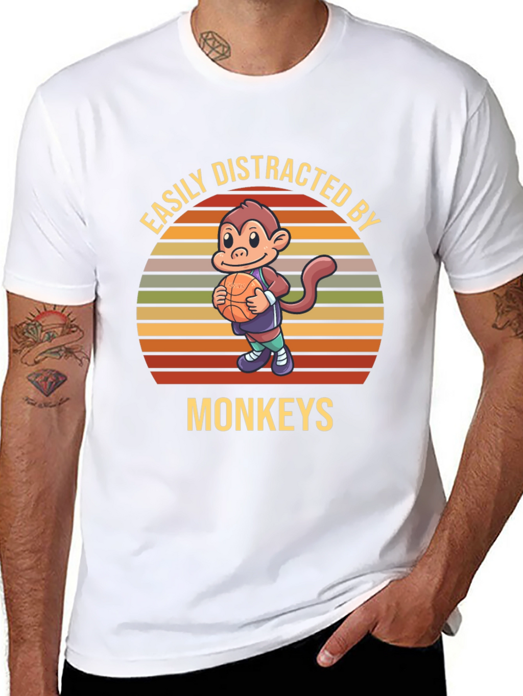 Easily Distracted By Monkeys T-Shirt