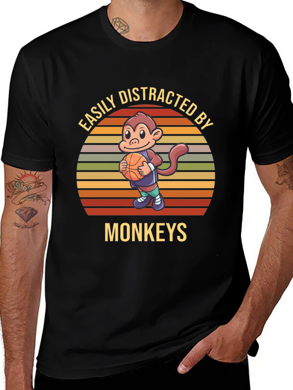 Easily Distracted By Monkeys T-Shirt