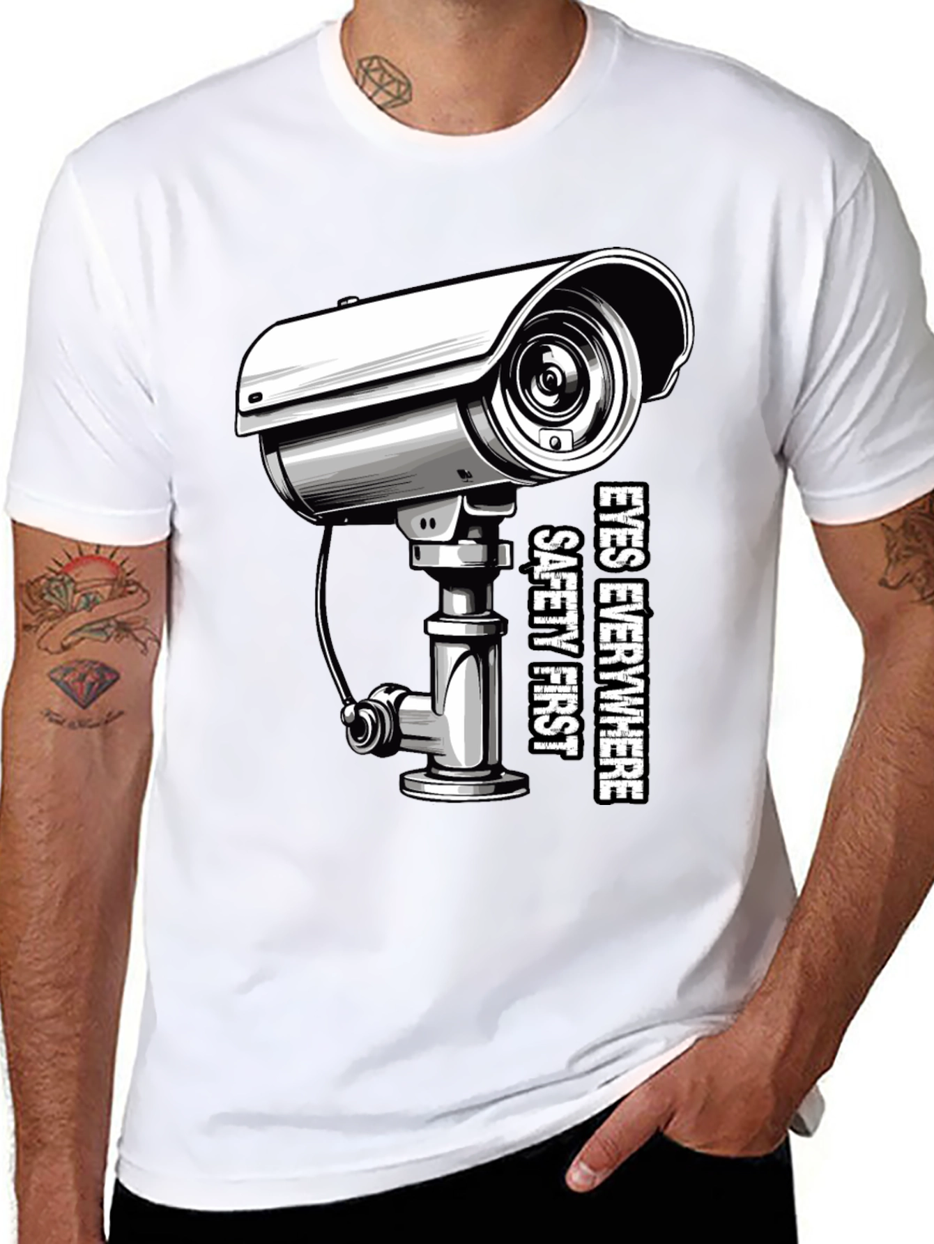 Eyes Everywhere Tee: Safety First Security Shirt
