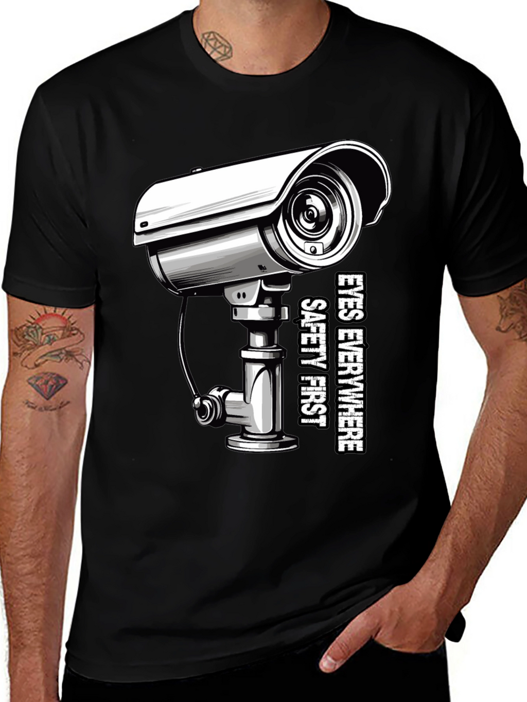 Eyes Everywhere Tee: Safety First Security Shirt