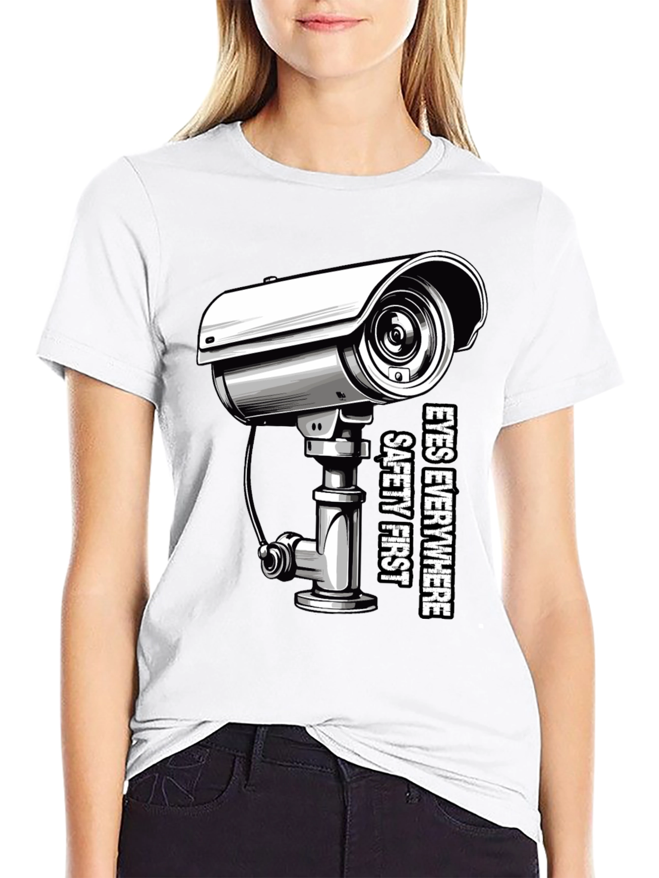 Eyes Everywhere Tee: Safety First Security Shirt