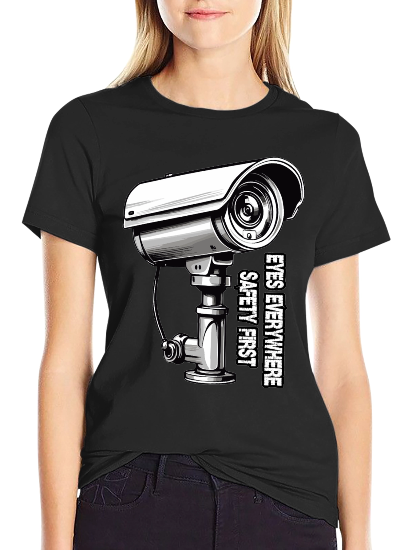 Eyes Everywhere Tee: Safety First Security Shirt