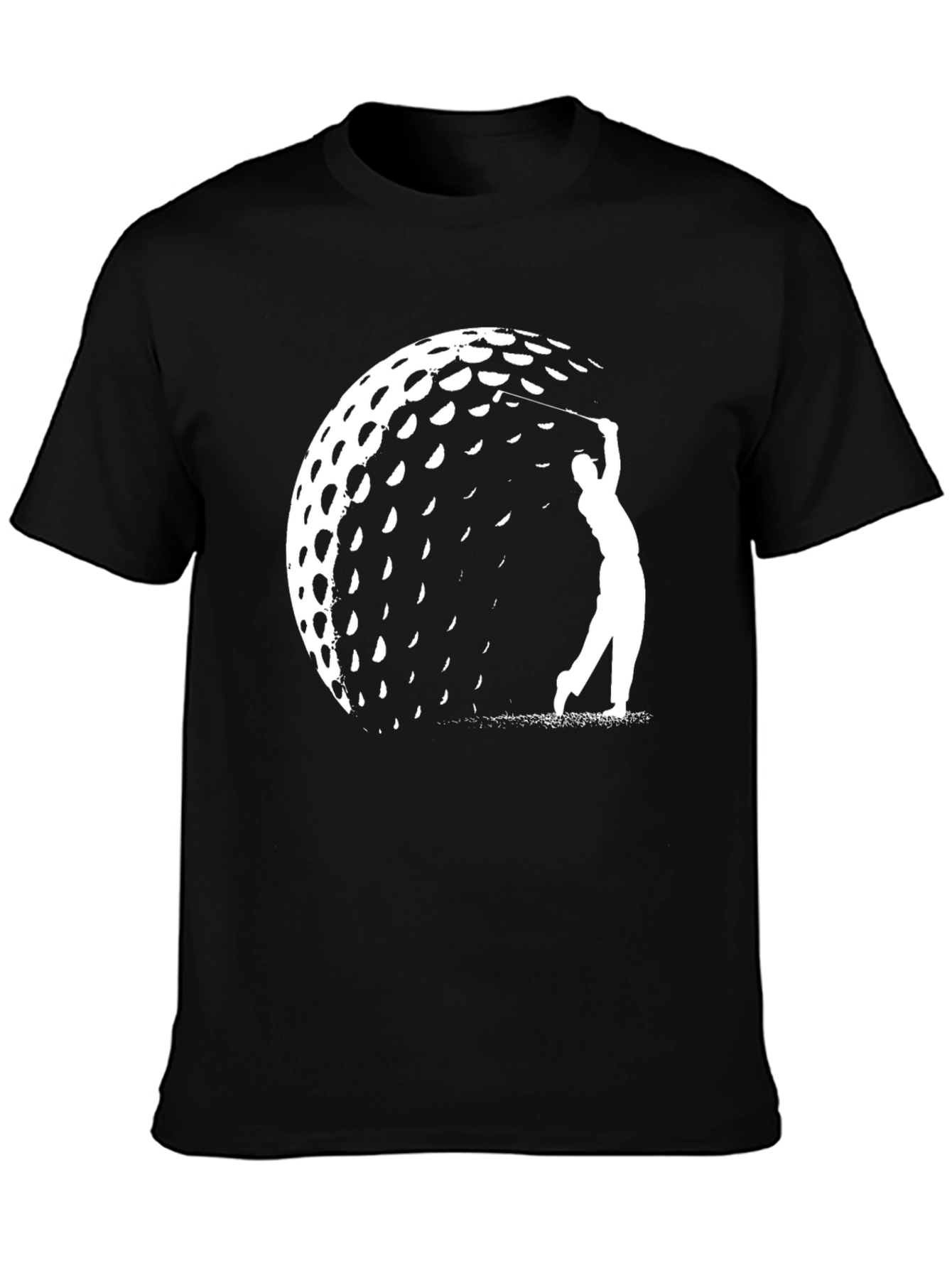 Golf Ball Silhouette Graphic Tee - Golfer Gift