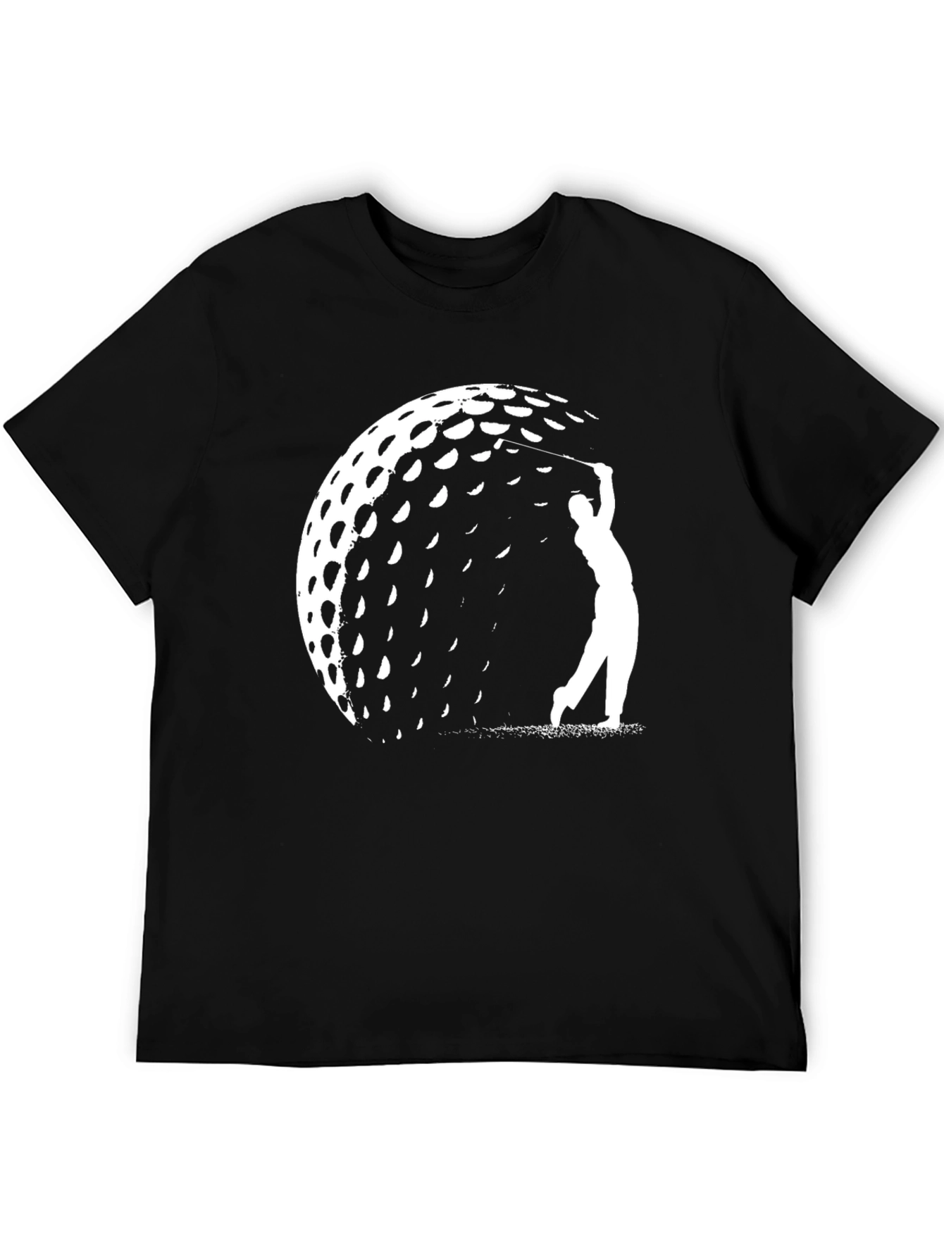 Golf Ball Silhouette Graphic Tee - Golfer Gift