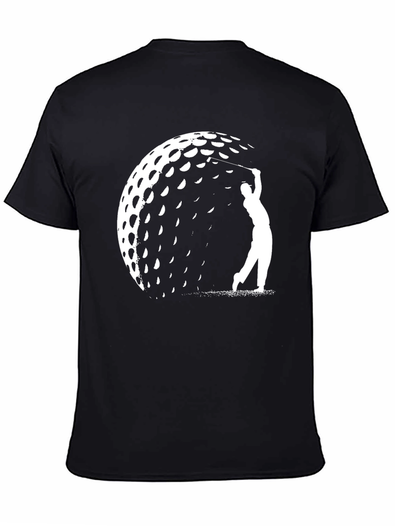 Golf Ball Silhouette Graphic Tee - Golfer Gift