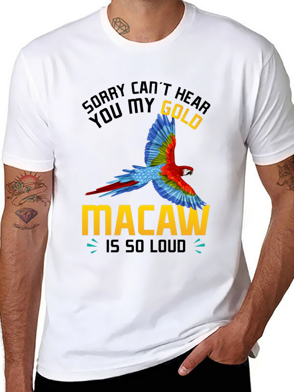 Gold Macaw Loud T-Shirt