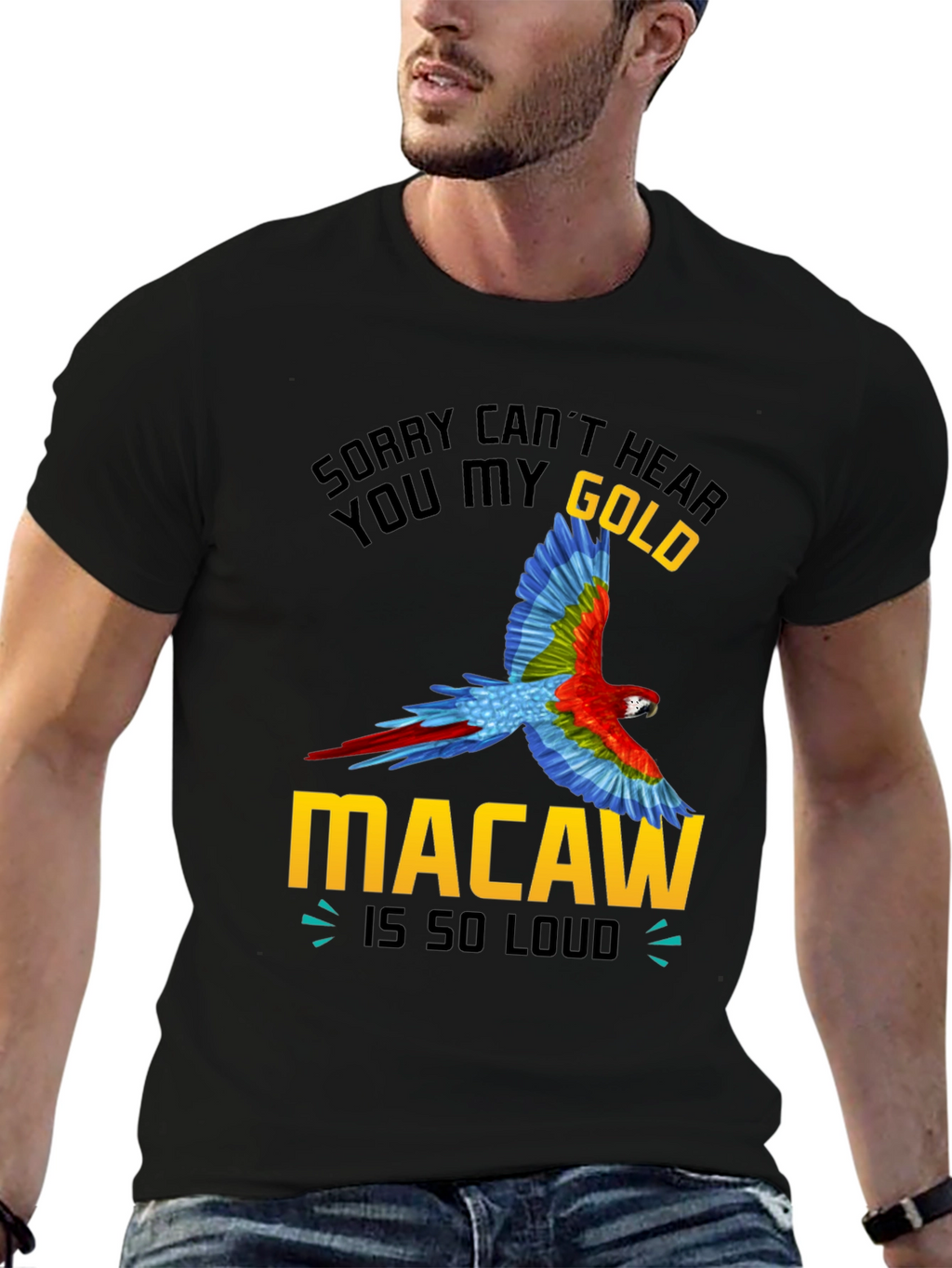Gold Macaw Loud T-Shirt