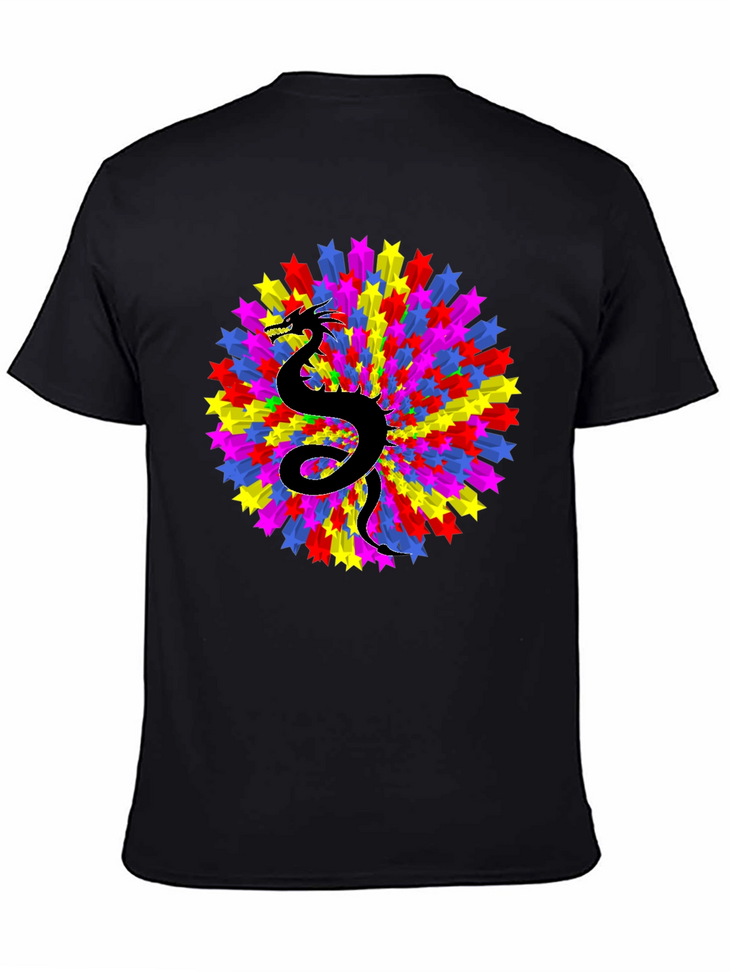 Dragon Starburst Black T-Shirt