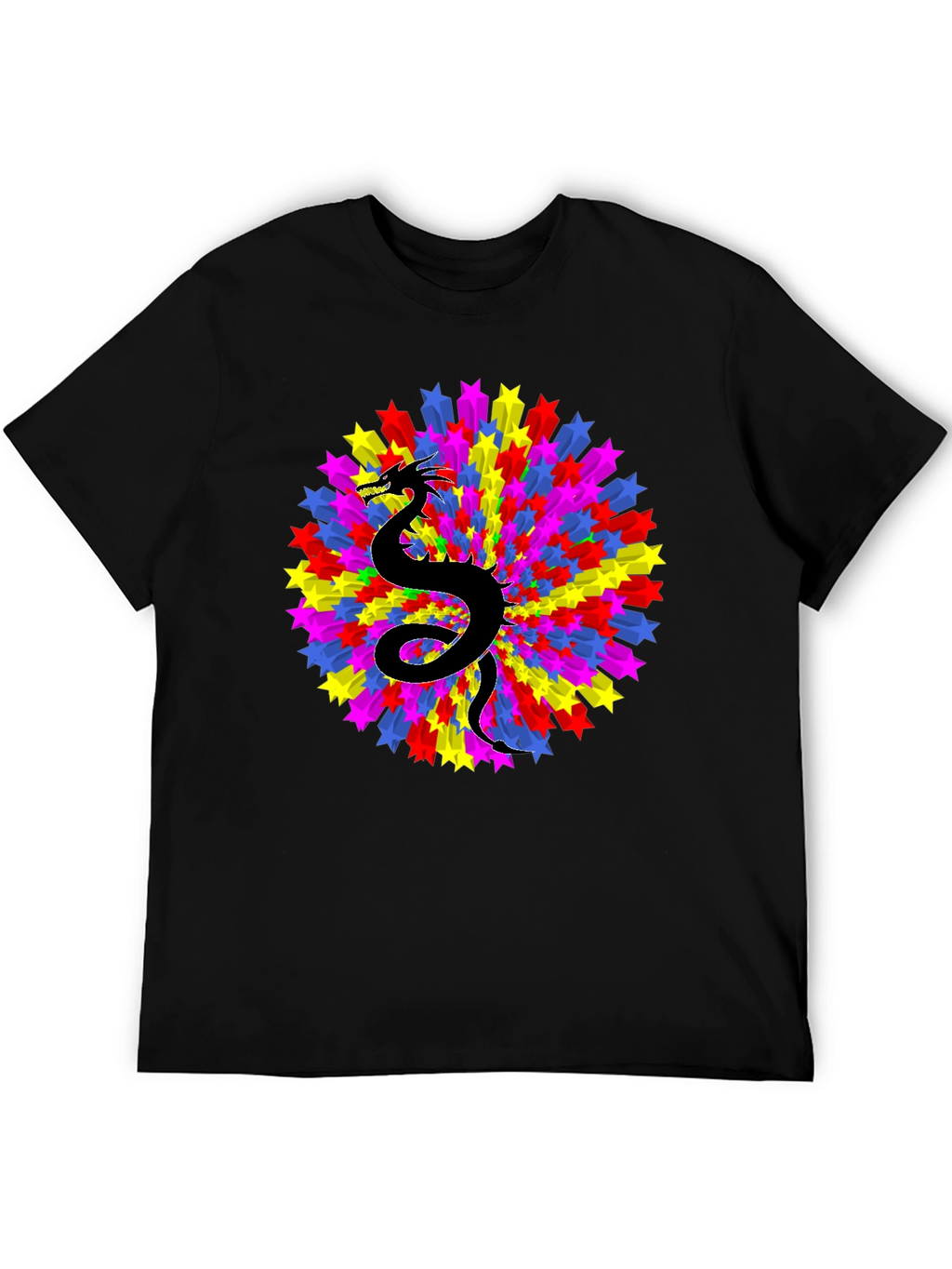 Dragon Starburst Black T-Shirt