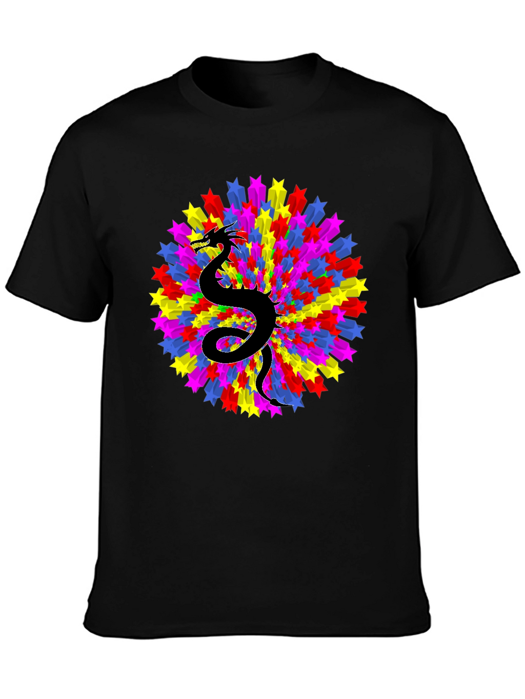 Dragon Starburst Black T-Shirt