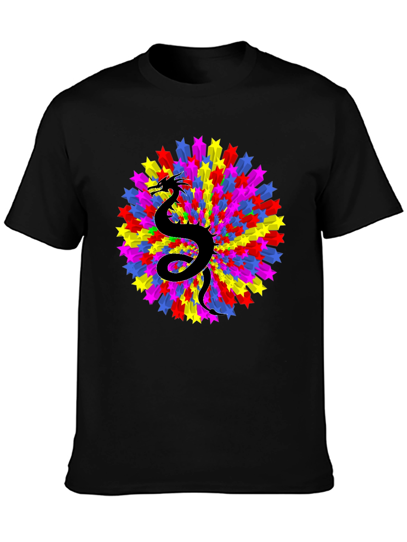 Dragon Starburst Black T-Shirt