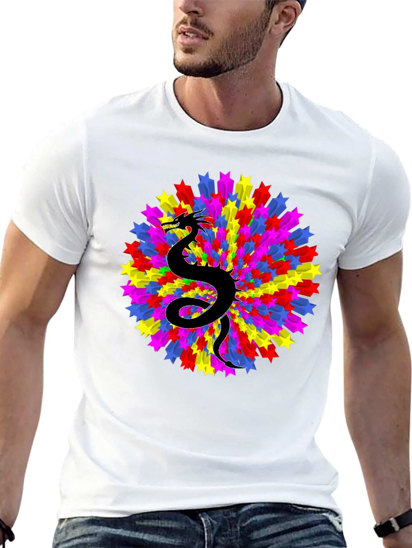 Dragon Starburst Black T-Shirt