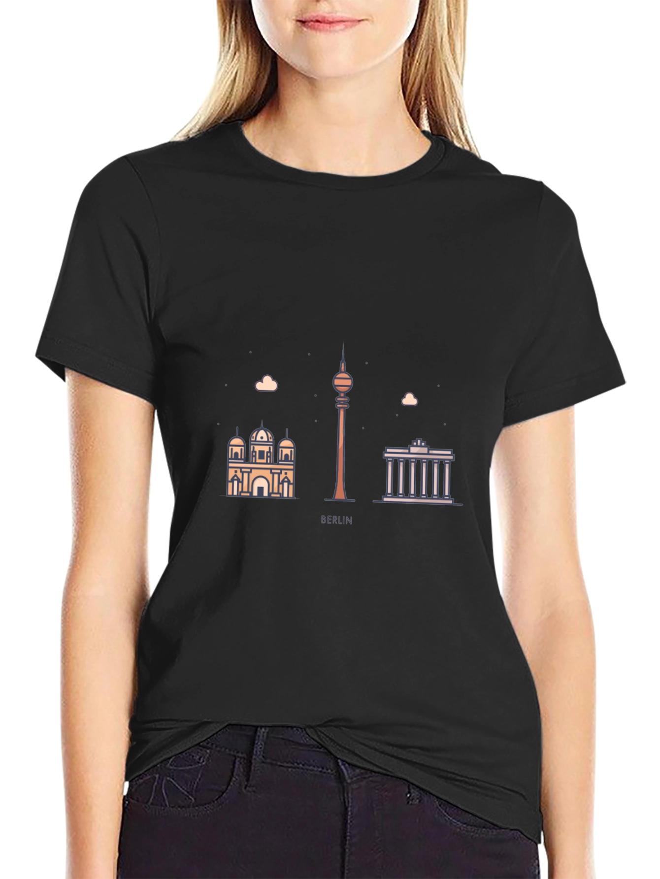 Berlin Skyline Graphic Tee - Modern Cityscape T-Shirt