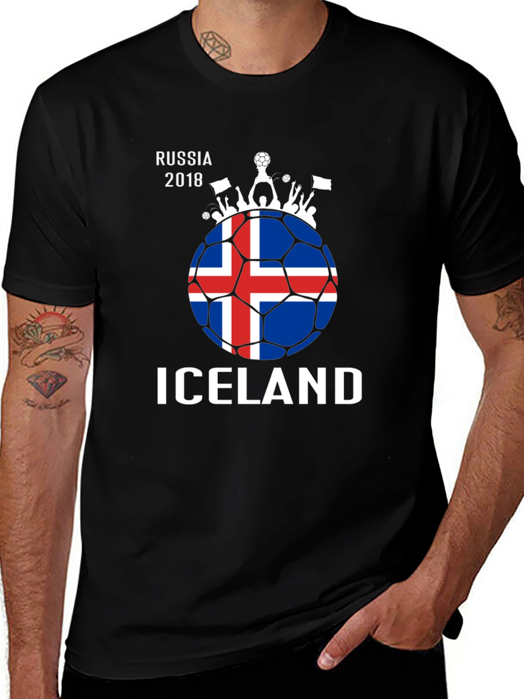 Iceland Russia 2018 Soccer T-Shirt