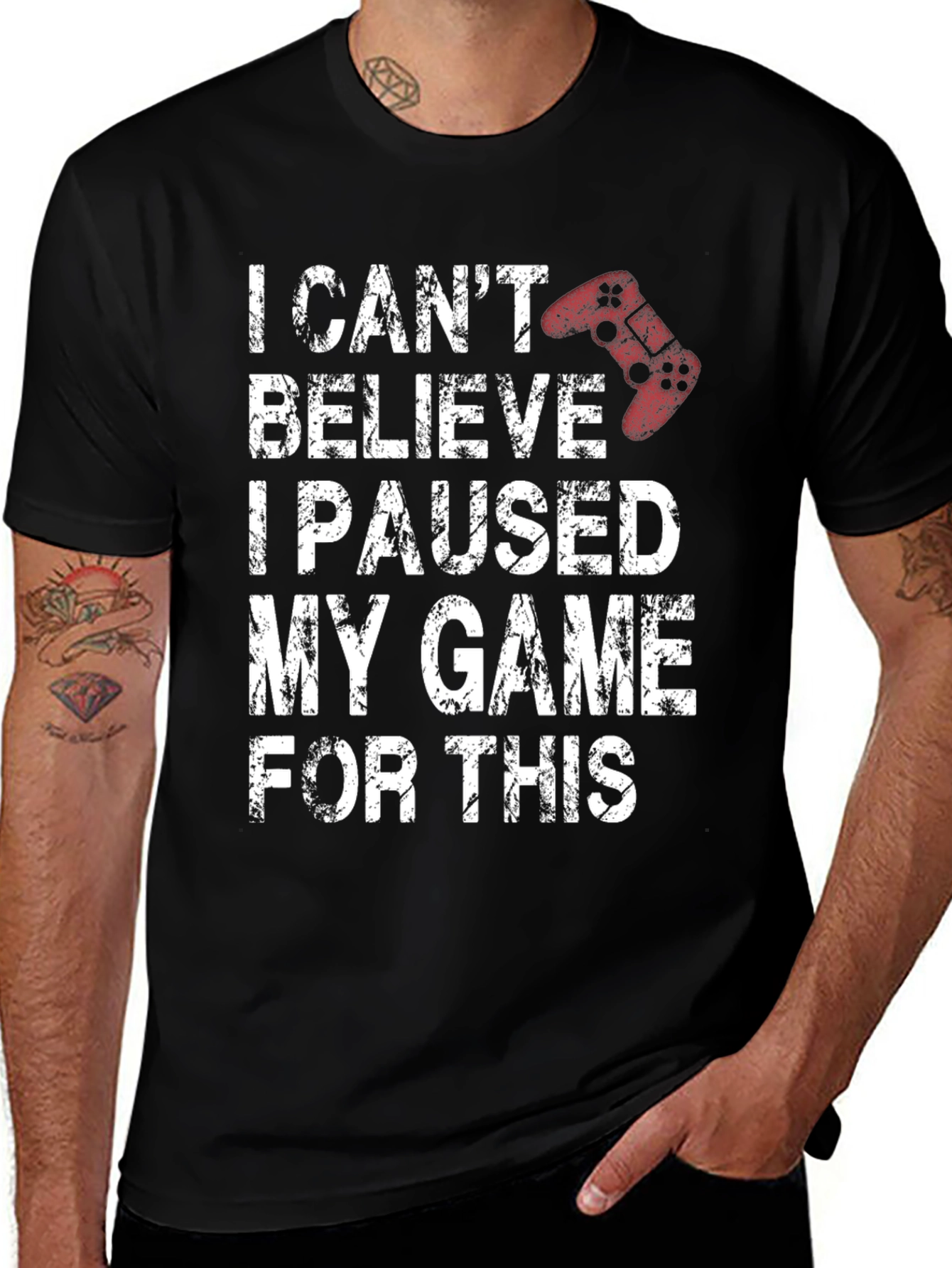 Gamer T-Shirt - I Paused My Game For This