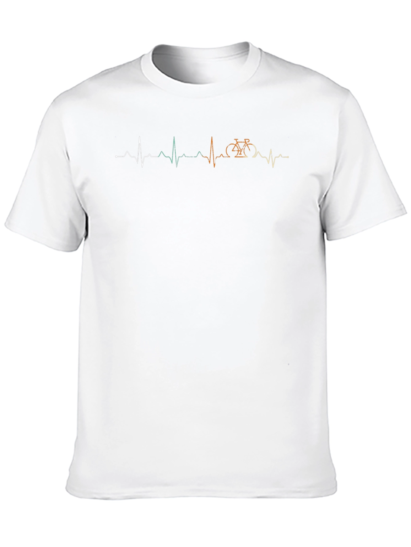 Heartbeat Bicycle T-Shirt - Black